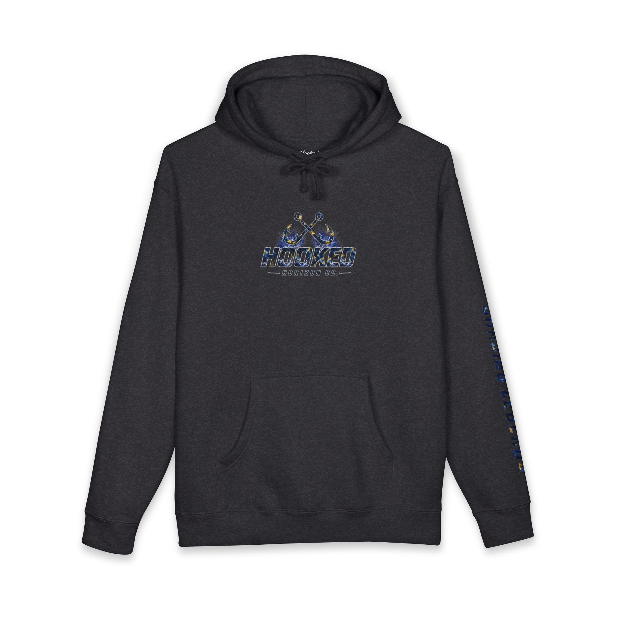 Sail Fish Hoodie Hooked Horizon Co. — Fishing Back Graphic Hoodie, Multiple Color Variations
