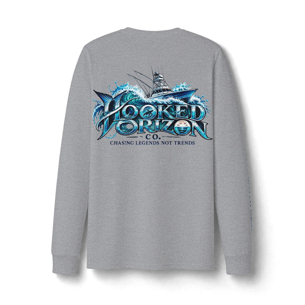 Fishing Boat Wave Dri-Power Long Sleeve T-Shirt