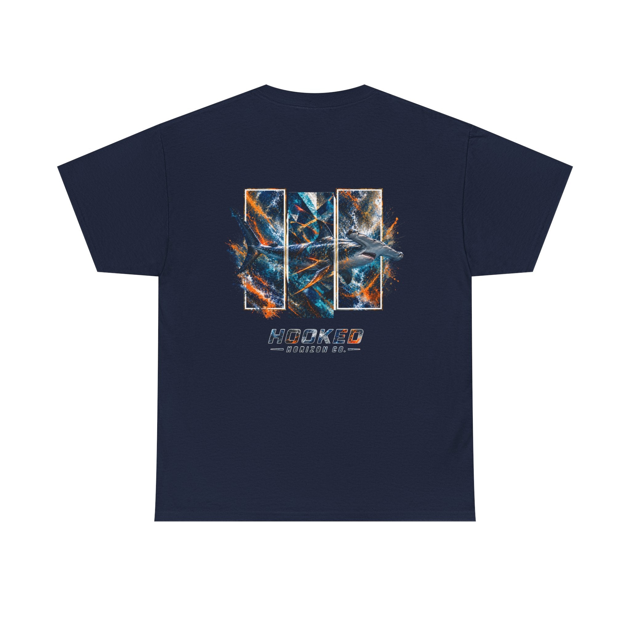 Hammer Head Hooked Horizon Co Tee—Ocean Graphic Tee — "Beloved" Ray Design