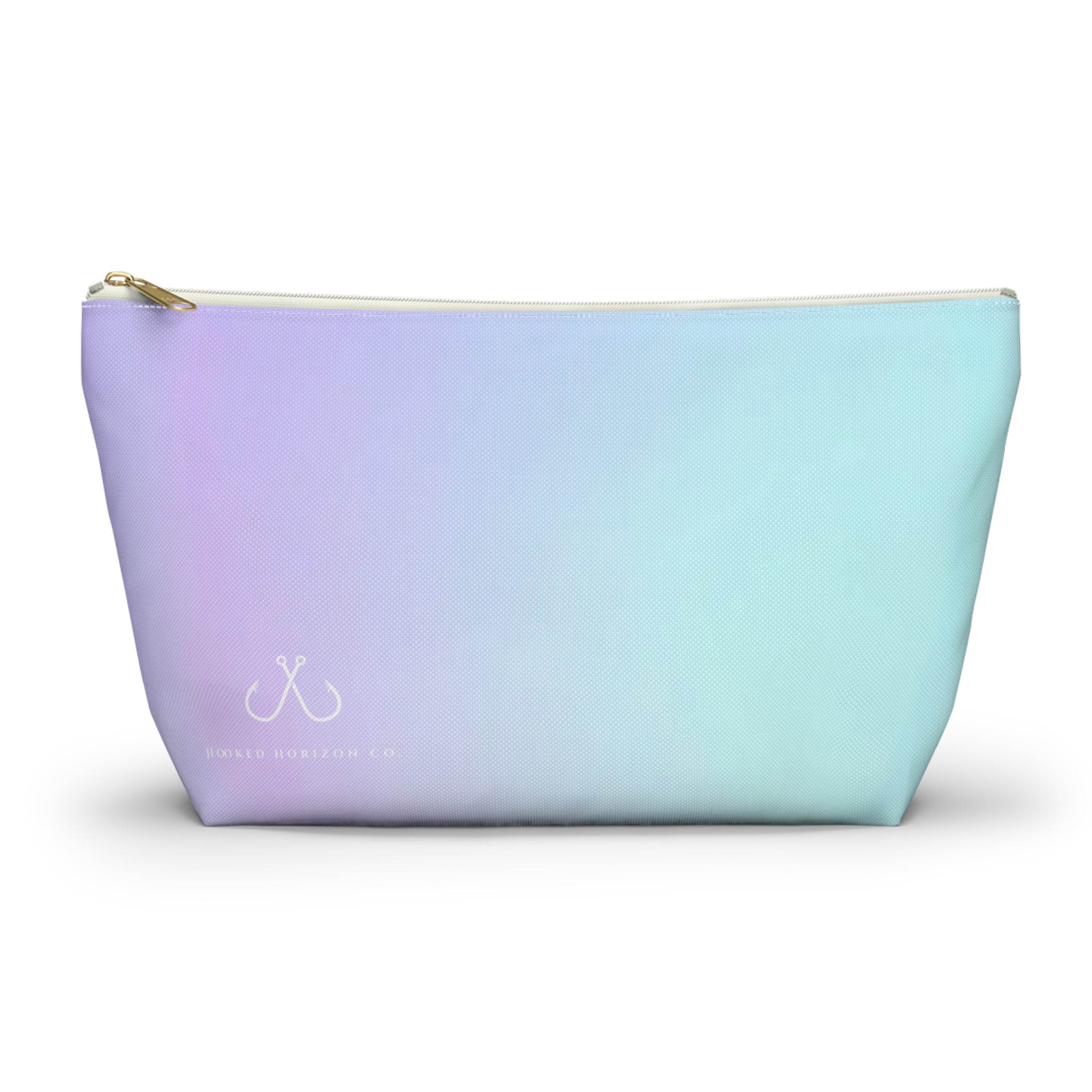 Purple To Blue Ombre Vibrant Gradient Accessory Pouch | Makeup Bag, Travel Organizer, Gift for Her, Beach Essentials, Stylish Storage