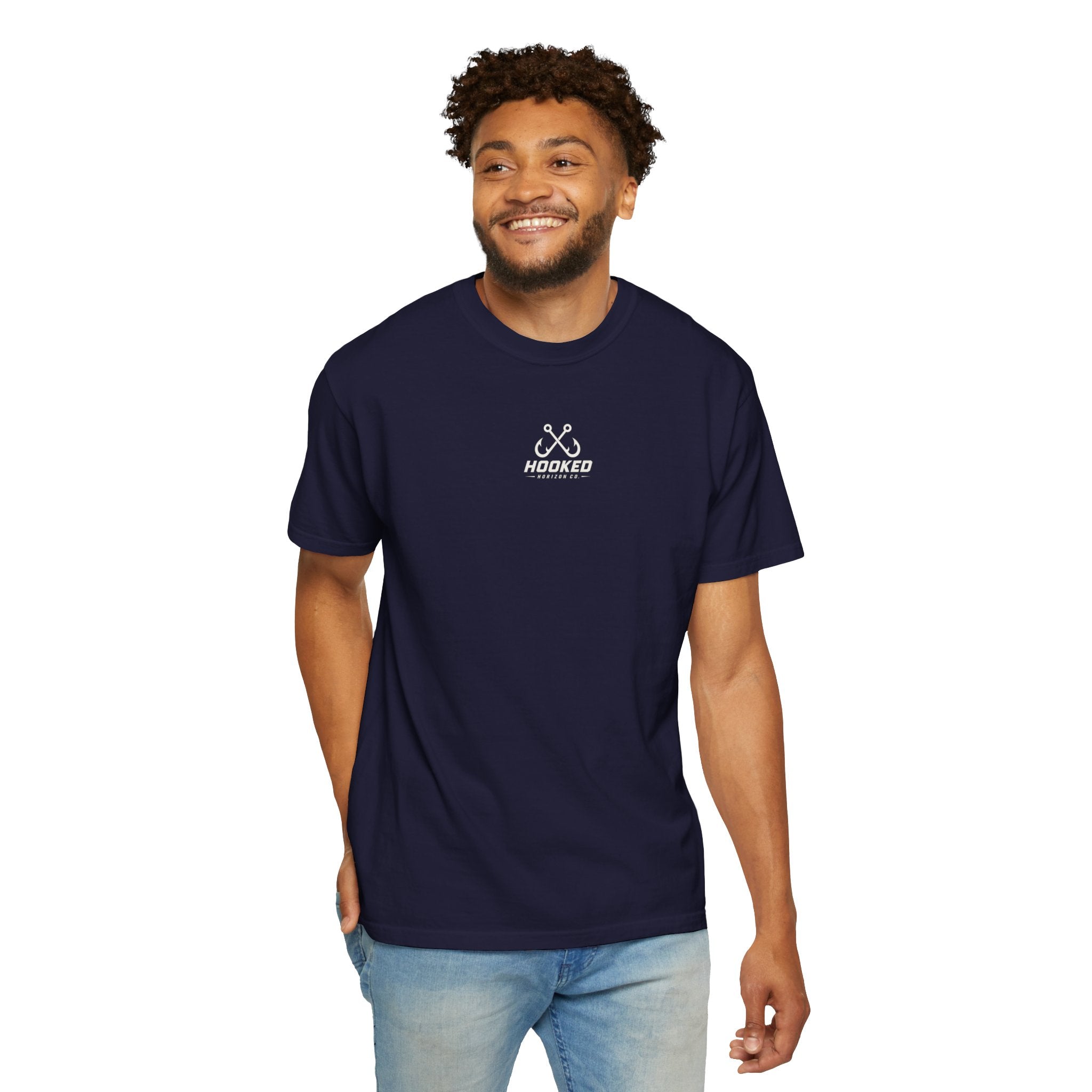 Saltwater Sea Striper Fishing Tee — Hooked Horizon Co.  Angler Gifts Ocean Lover Gifts