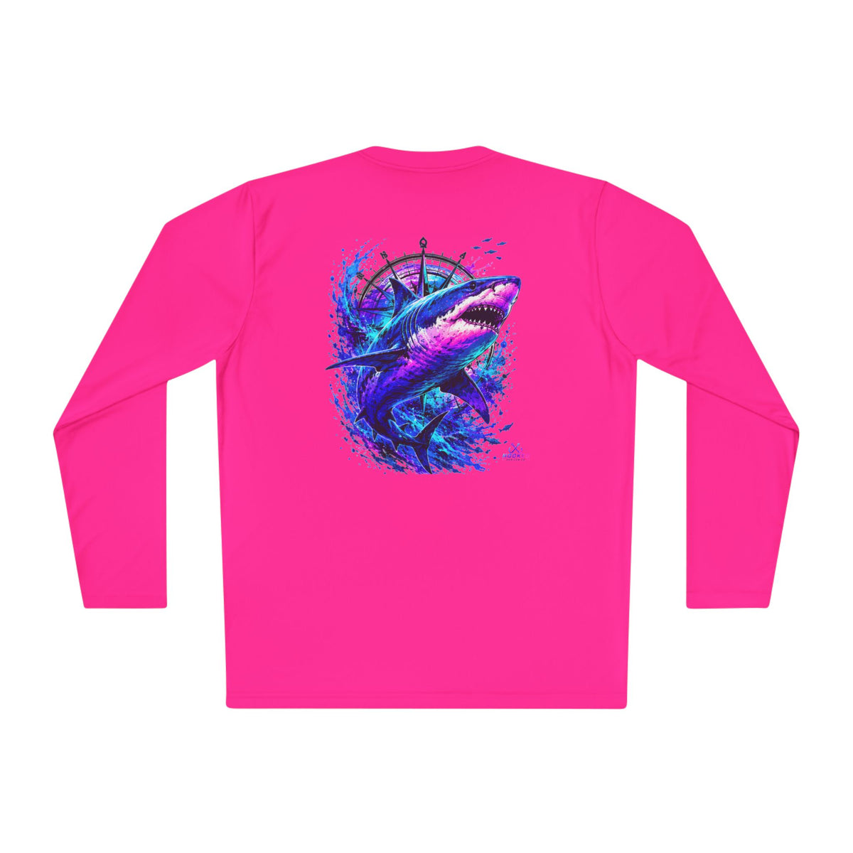 Moisture Wicking Classic Logo Shark Tee —Horizon Co. Anchors Long Sleeve Tee — Lightweight Fishing Shirt