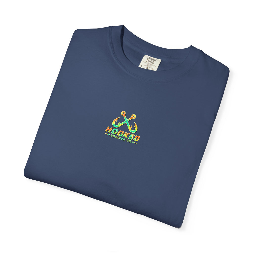 Retro 80s Tripple Fish Fishing Tee — Hooked Horizon Co.  Angler Gifts Ocean Lover Gifts