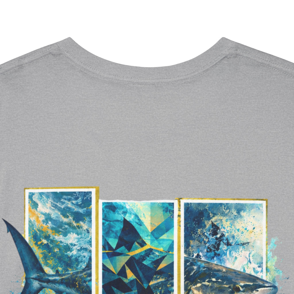 Bull Shark Hooked Horizon Co Tee—Ocean Graphic Tee — "Beloved" Ray Design