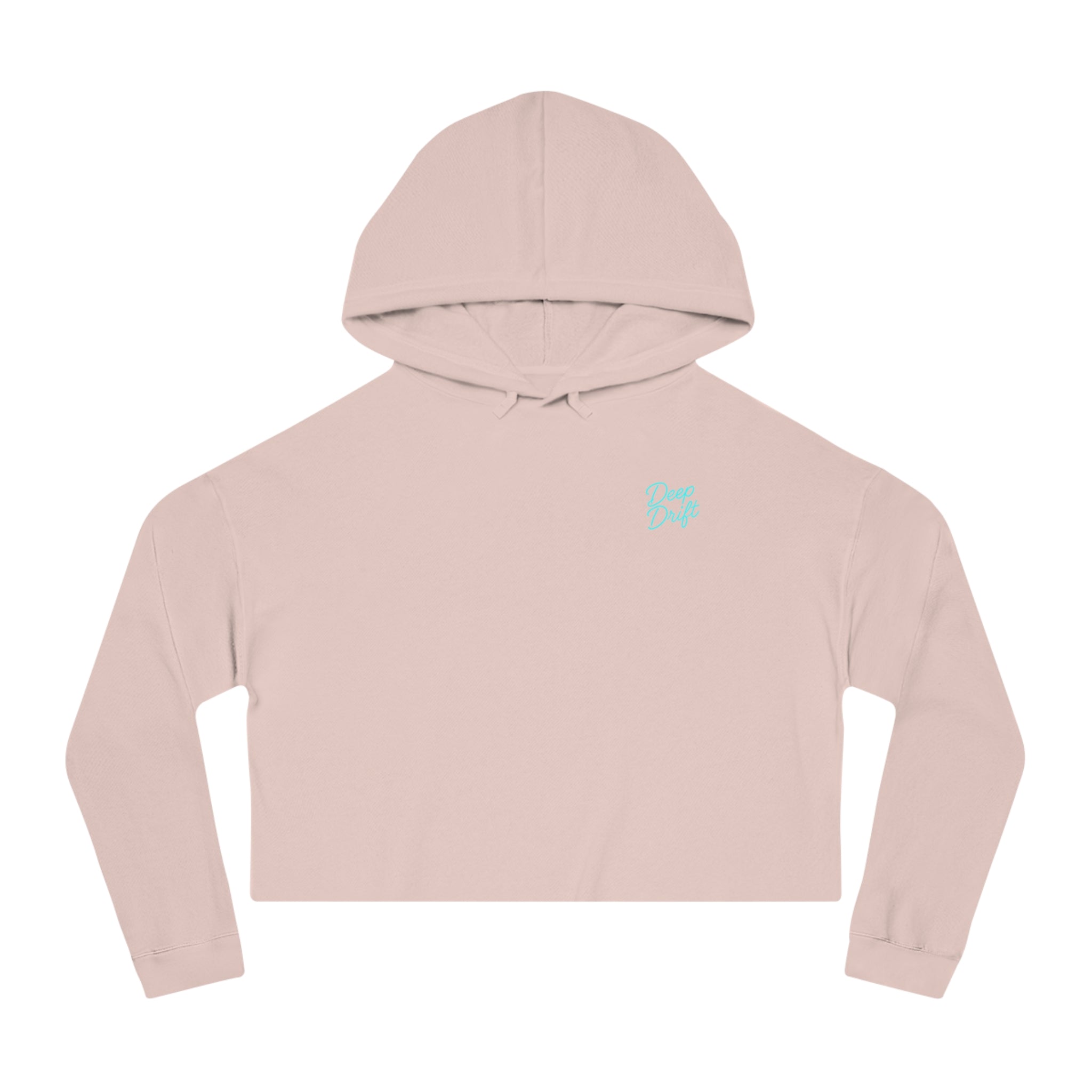 Sea Turtle Cropped Hoodie — "Deep Drift" Hooked Horizon Co. Fishing Graphic