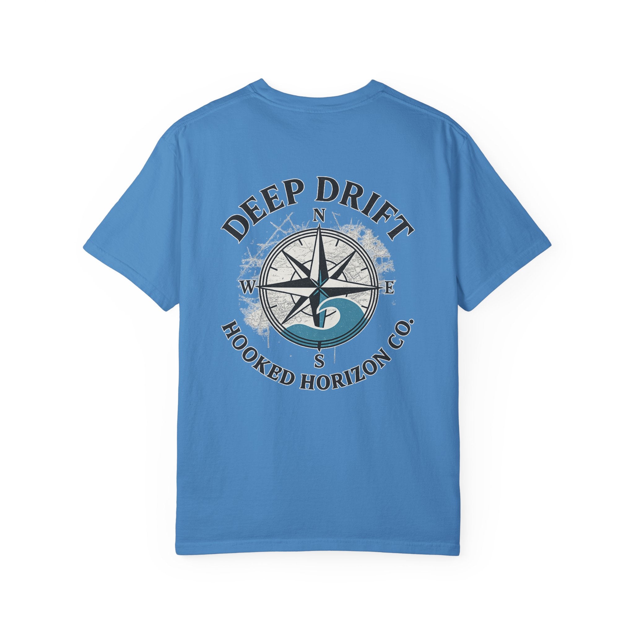 Wave Compass T-shirt, Hooked Horizon Co, Angler Gifts