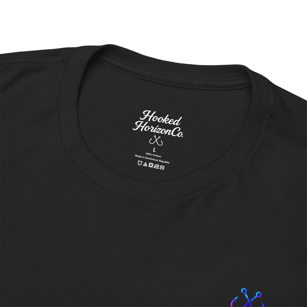 Lion Fish Hooked Horizon Co Tee—Ocean Graphic Tee — "Beloved" Ray Design