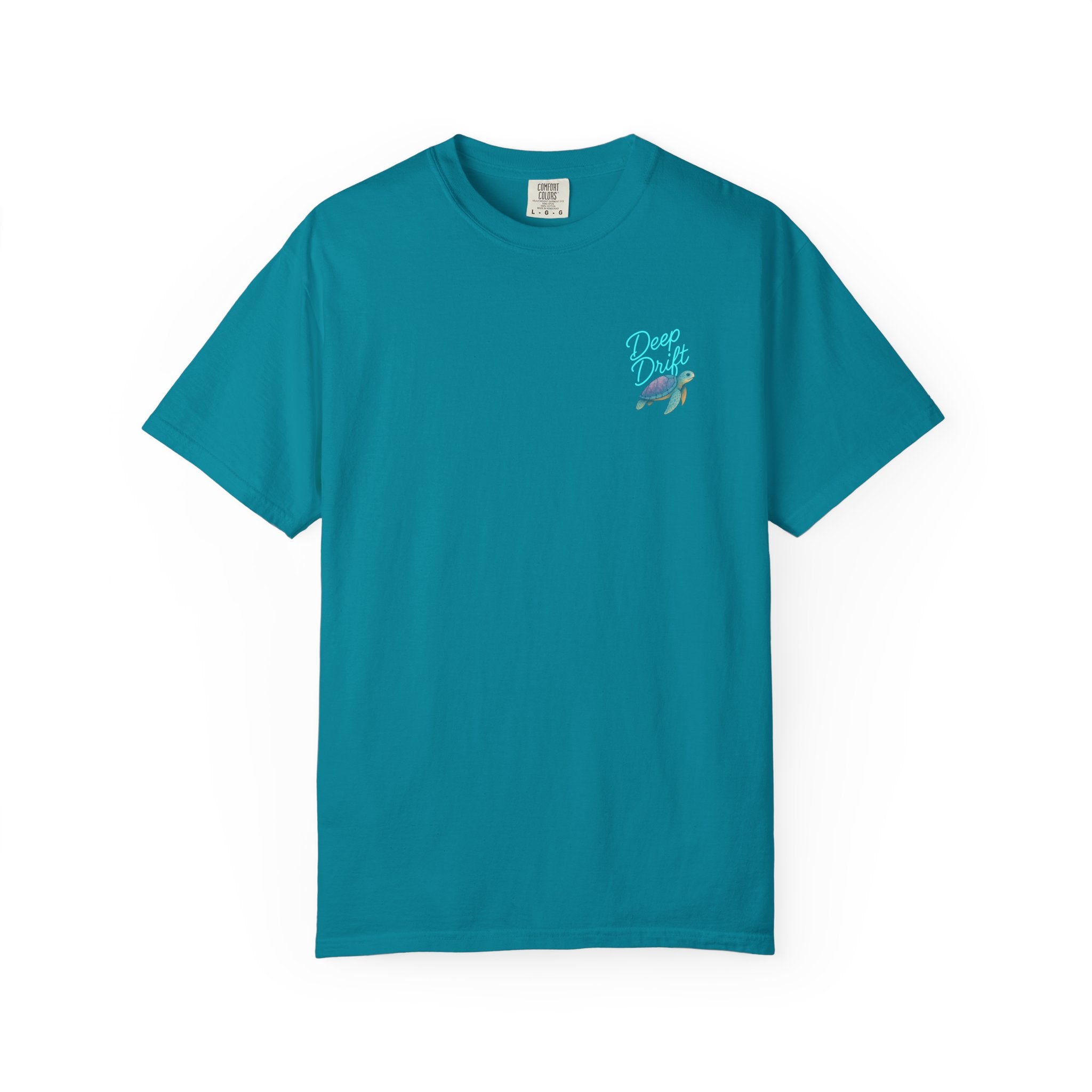 Turtle Deep Drift T-shirt, Hooked Horizon Co, Angler Gifts