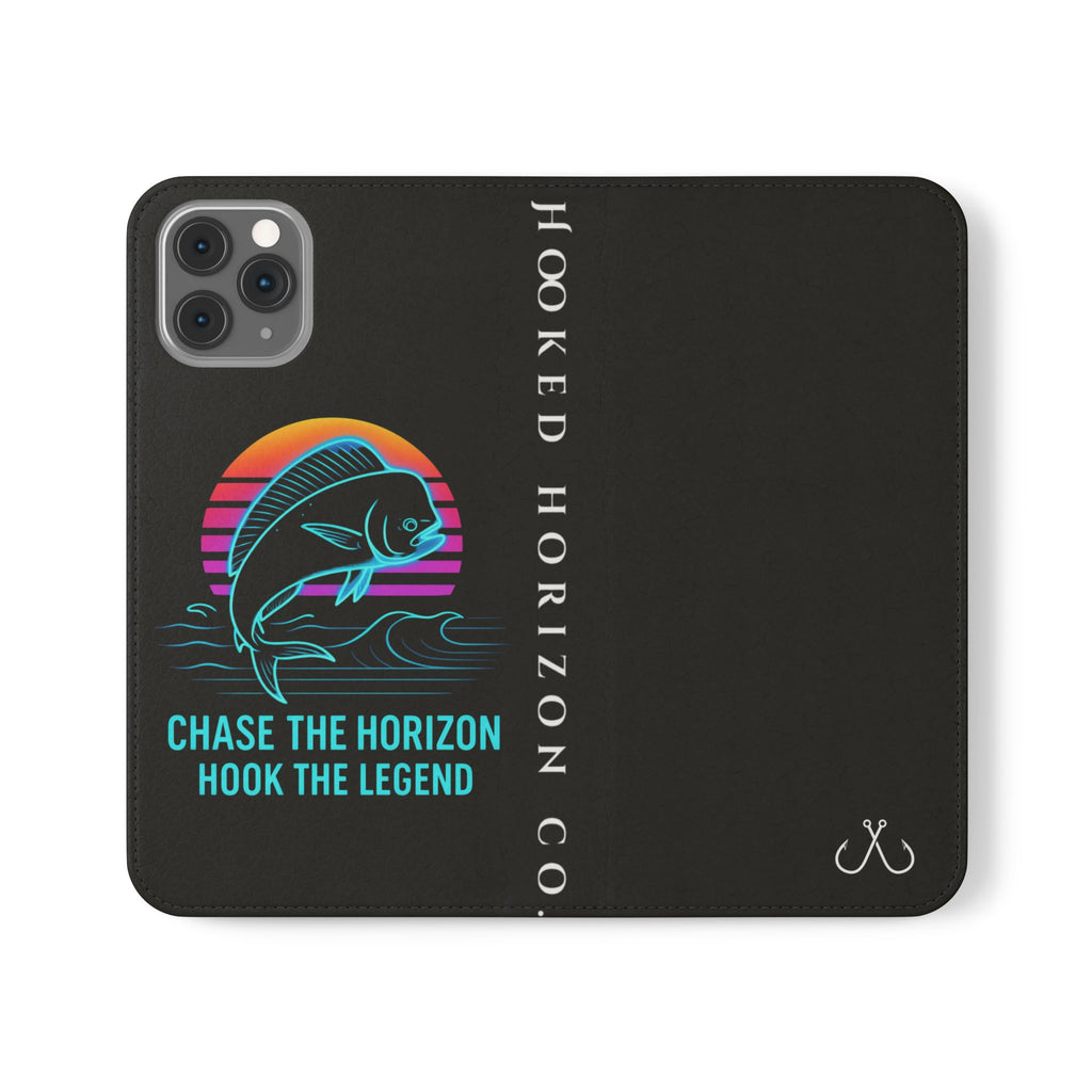 Mahi Mahi Flip Phone Case — Turquoise Water Pattern Wallet Cover