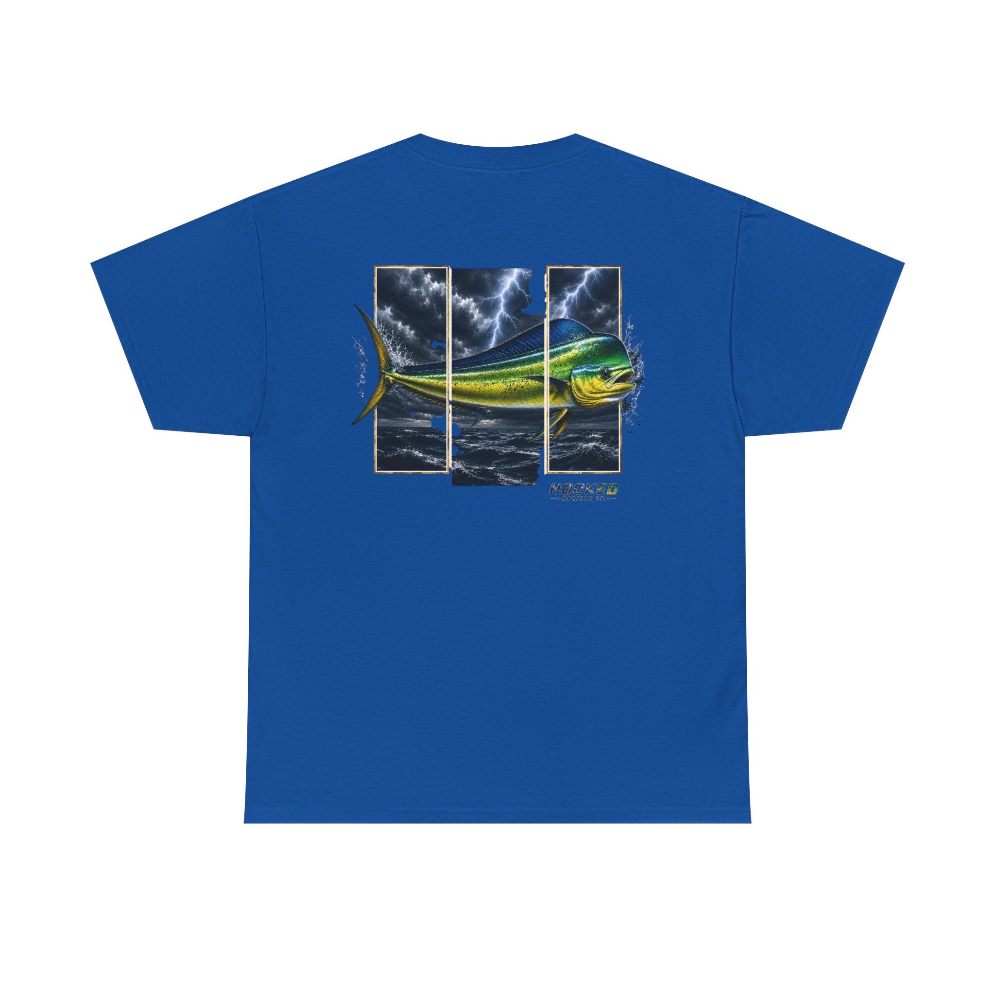 Mahi Mahi Hooked Horizon Co Tee—Ocean Graphic Tee — "Beloved" Ray Design