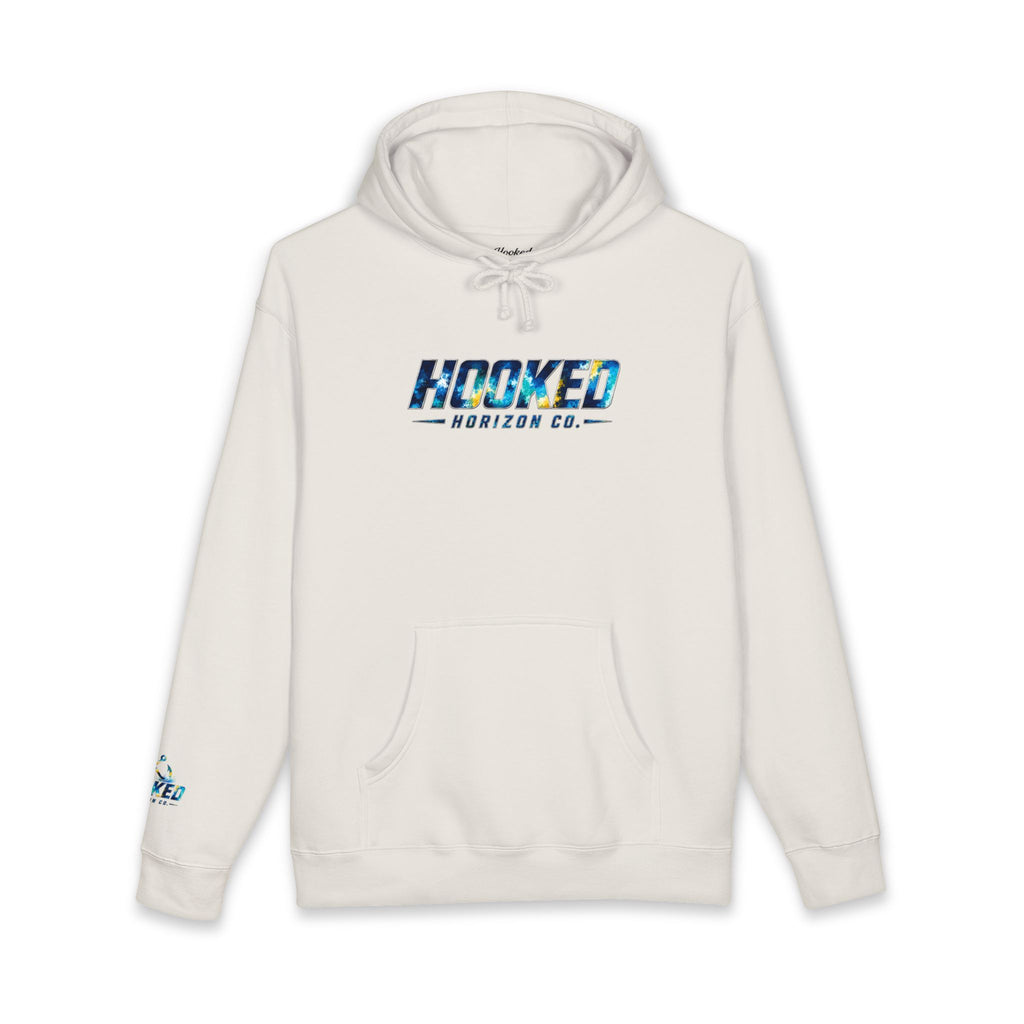 Barracuda Hoodie Hooked Horizon Co. — Fishing Back Graphic Hoodie, Multiple Color Variations