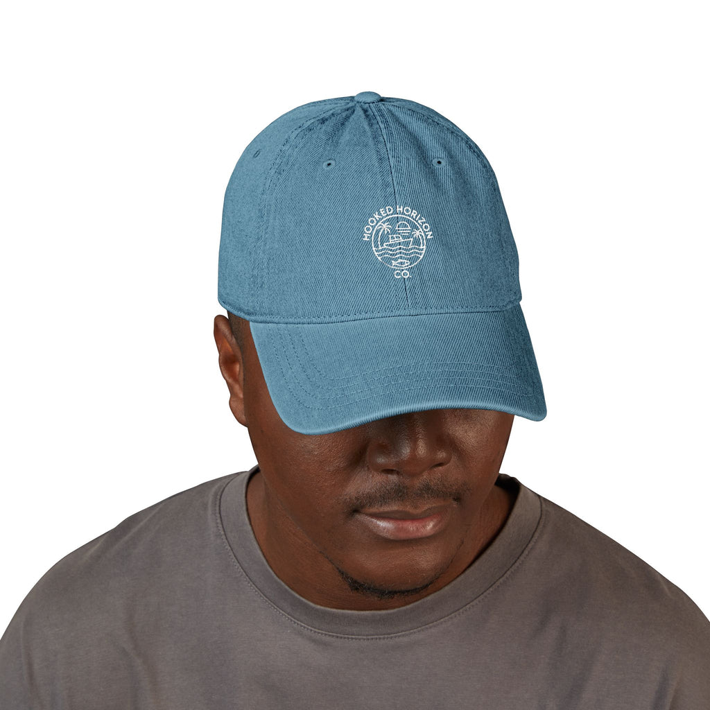 Fishing Boat Hooked Horizon Co. Denim Hat (Embroidery)