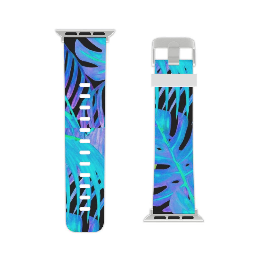 Tropical Blue Feather Watch Band for Apple Watch