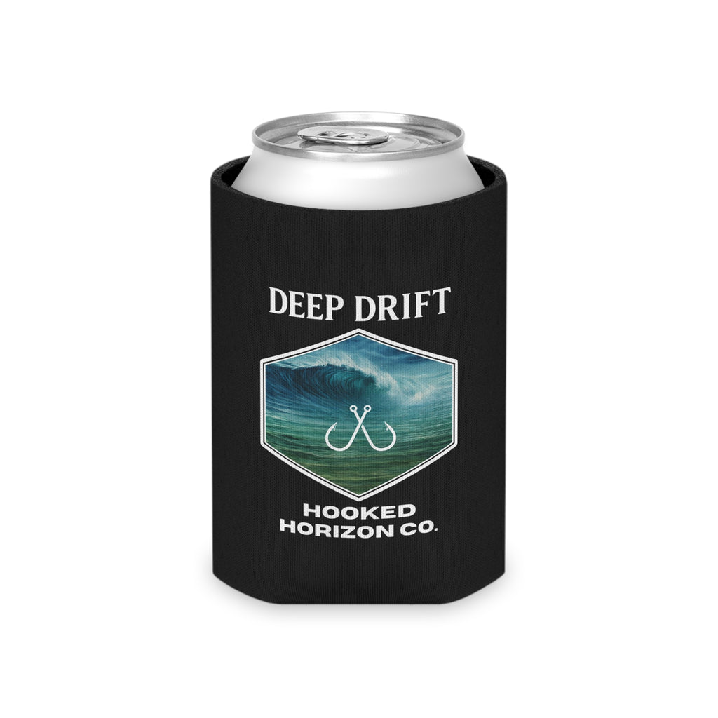 Deep Drift Can Cooler Coozie — Hooked Horizon Co. Fishing Wave Koozie