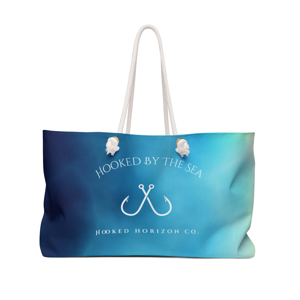 Blue Ombre Deep Drift Weekender Bag | Perfect for Travel, Beach Days, Outdoor Adventures, Gifts for Him and Her, Stylish Tote