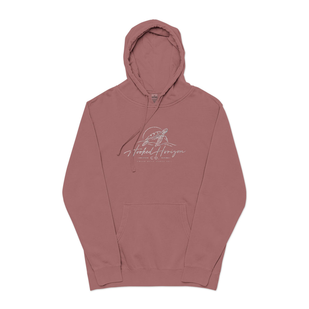 Turtle Hooked Horizon Co – " Chase What Moves You "Unisex Pigment-Dyed Hoodie