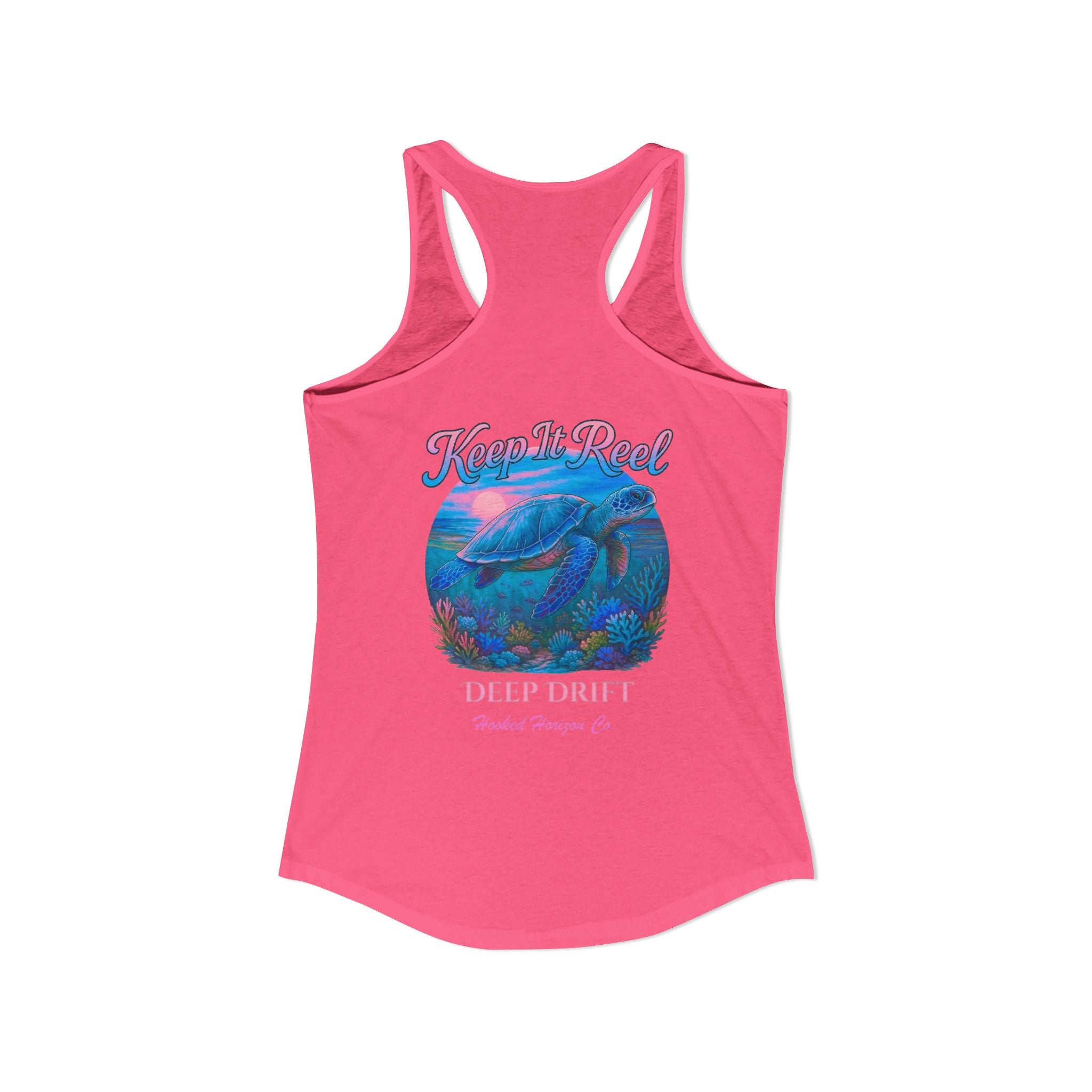 Turtle " Keep It Reel" Deep Drift– Hooked Horizon Co. Gifts for Ocean Lovers, Nautical Fashion, Everyday Comfort, Perfect Gift for Her