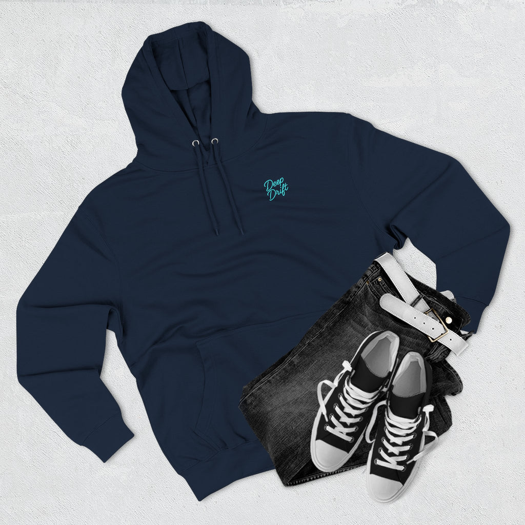 Wave & Sun Deep Drift– "Hooked By The Sea" Hooked Horizon Co. Unisex Hoodie for Ocean Lovers, Nautical Fashion, Cool Weather Gear, Everyday Comfort, Perfect Gift