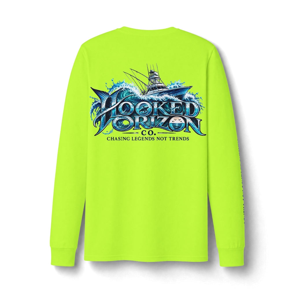 Fishing Boat Wave Dri-Power Long Sleeve T-Shirt