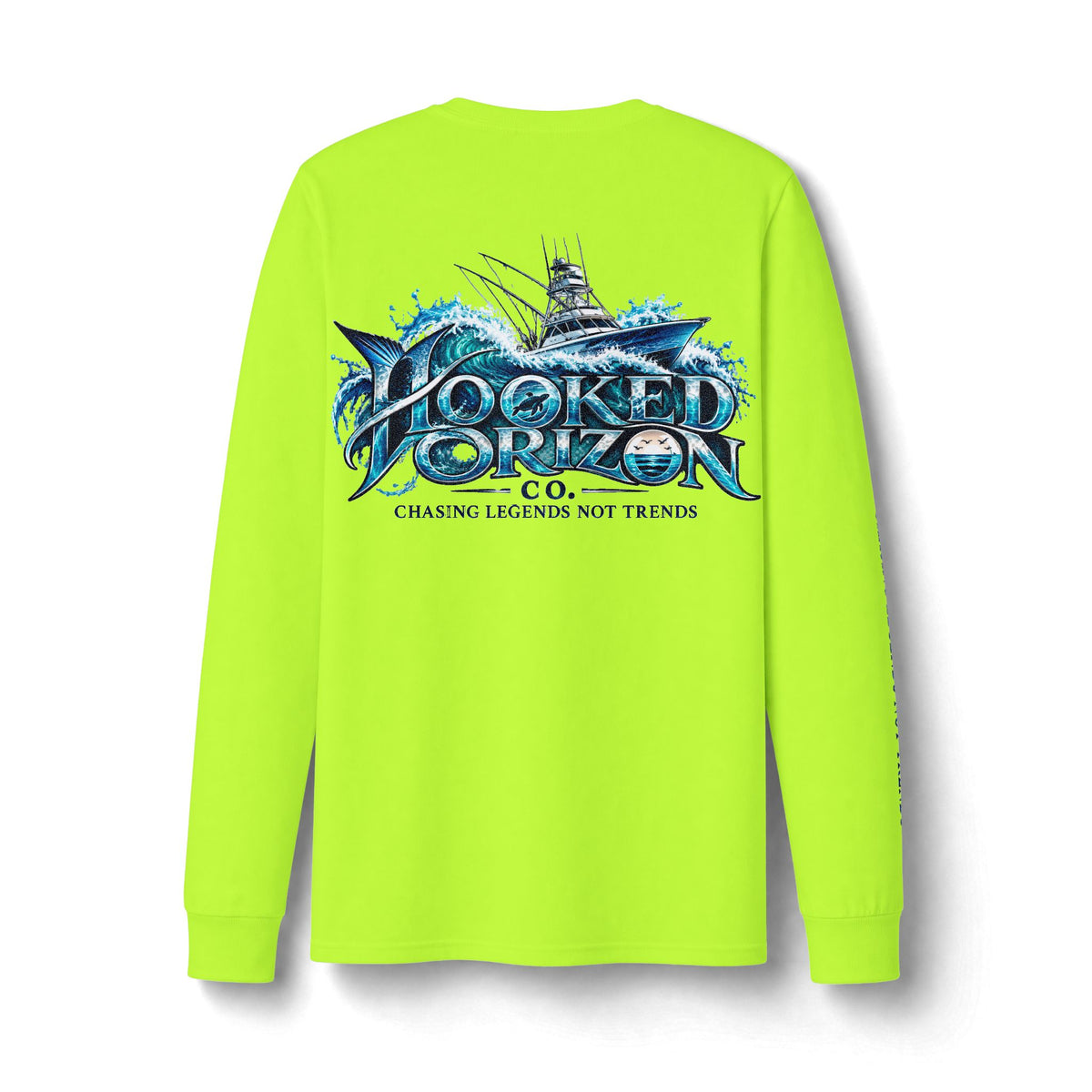 Fishing Boat Wave Dri-Power Long Sleeve T-Shirt