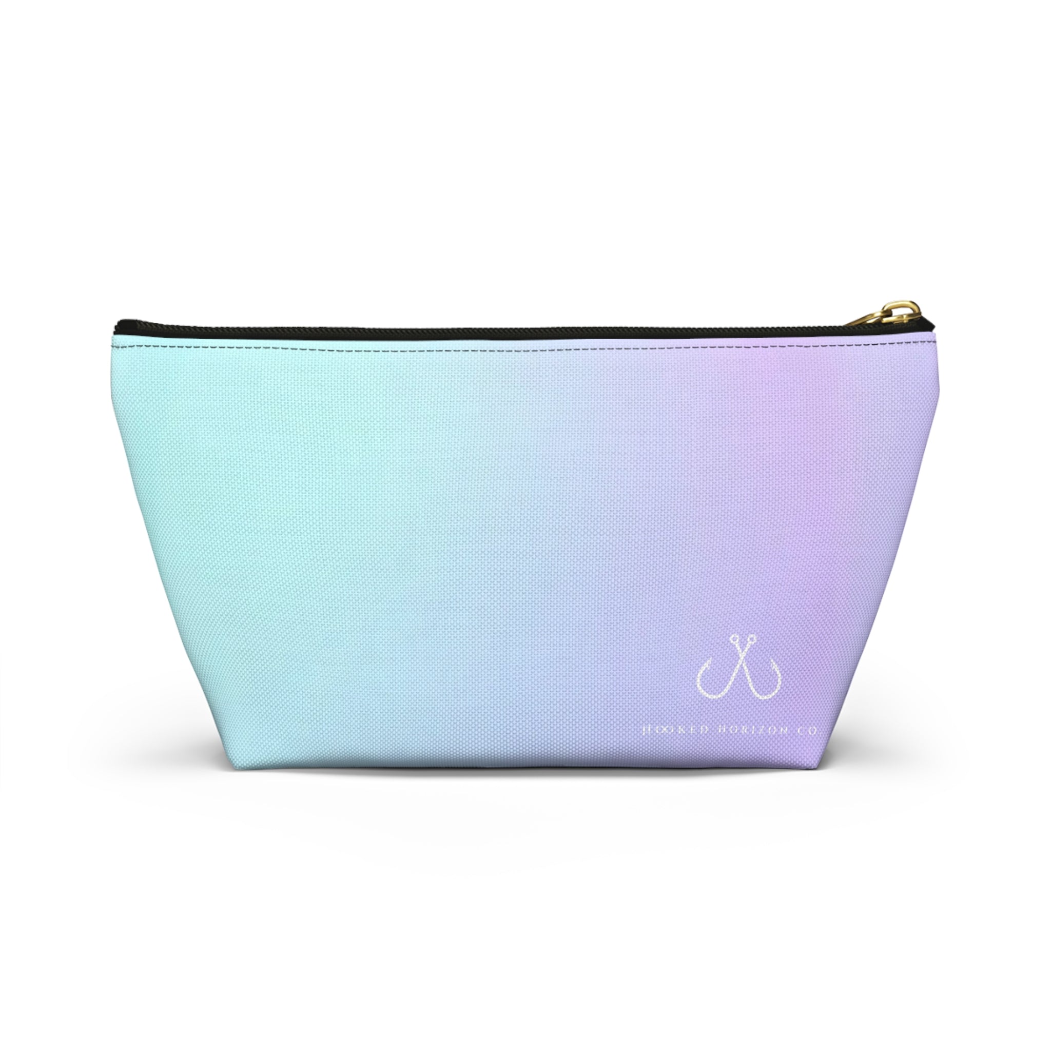 Purple To Blue Ombre Vibrant Gradient Accessory Pouch | Makeup Bag, Travel Organizer, Gift for Her, Beach Essentials, Stylish Storage