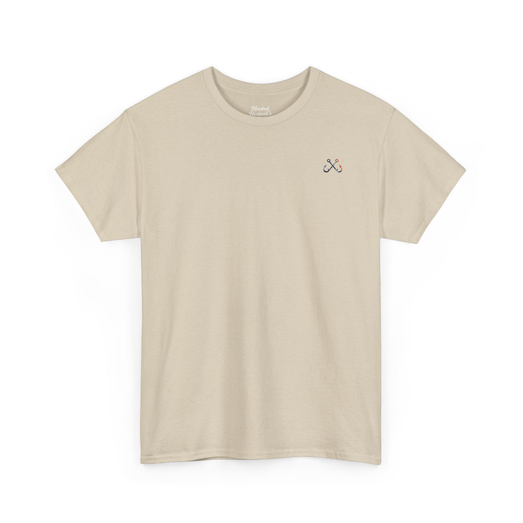 Hammer Head Hooked Horizon Co Tee—Ocean Graphic Tee — "Beloved" Ray Design