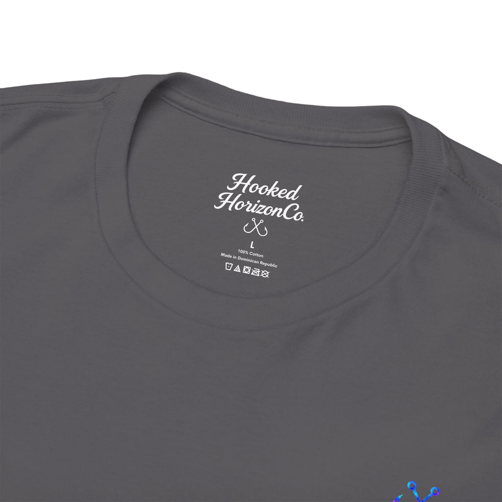 Lion Fish Hooked Horizon Co Tee—Ocean Graphic Tee — "Beloved" Ray Design