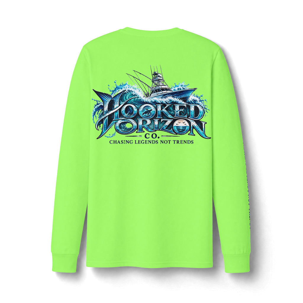 Fishing Boat Wave Dri-Power Long Sleeve T-Shirt