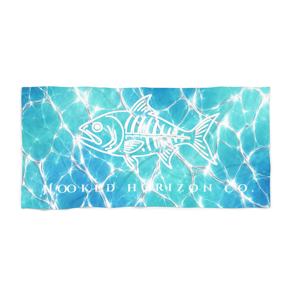 Reflections Fish Skeleton – Hooked Horizon Co.  Beach Towel - Perfect for Summer, Pool Days, Camping, Beach Parties, Vacation Fun
