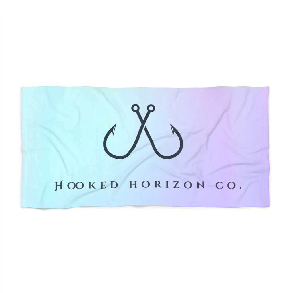 Hooked Horizon Co. of Cozy Beach Towel - Deep Drift, Summer Essentials, Poolside Style, Ocean Vibes, Travel Must-Have, Gift for Beach Lovers