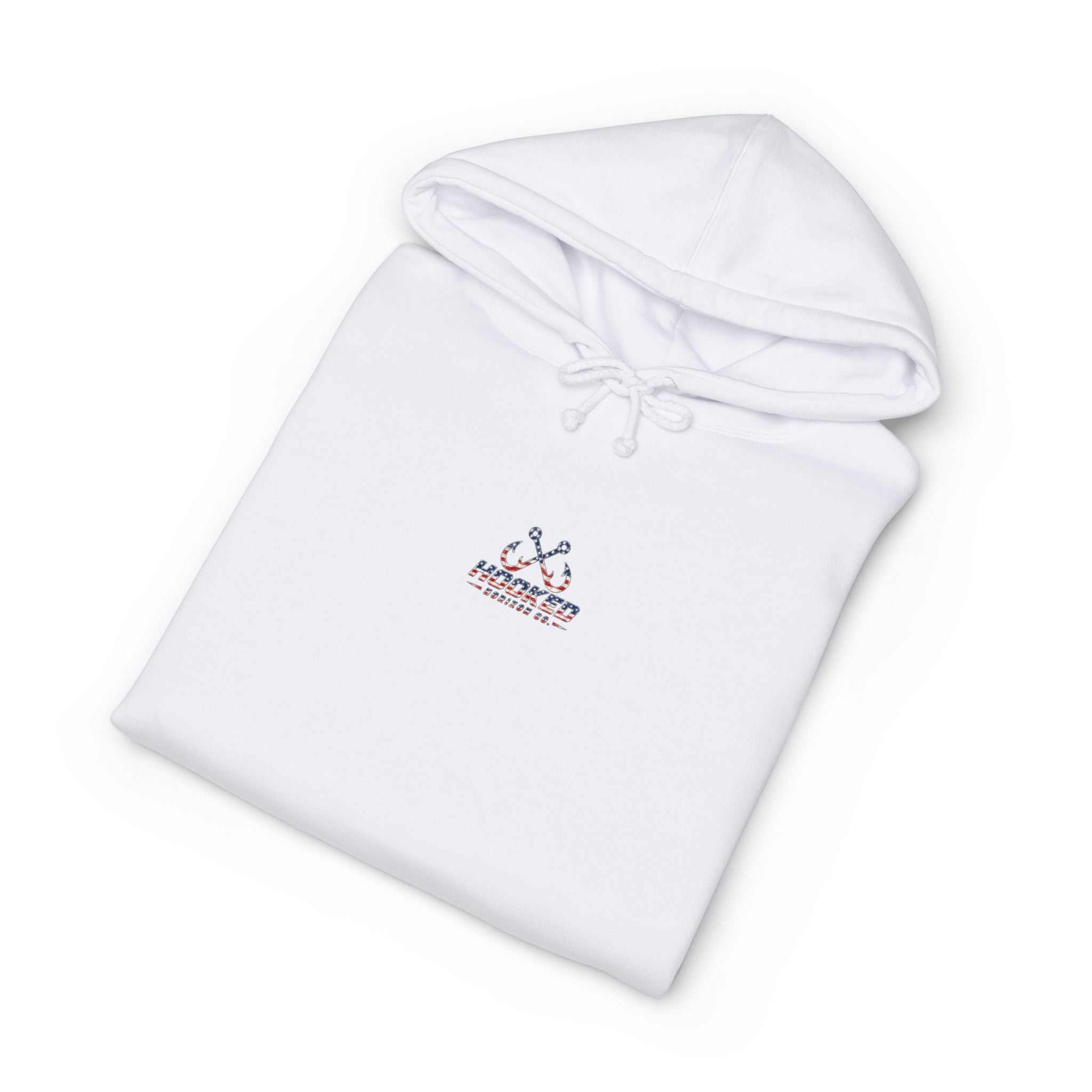 USA Manta Ray Hoodie Hooked Horizon Co. — Fishing Back Graphic Hoodie, Multiple Color Variations