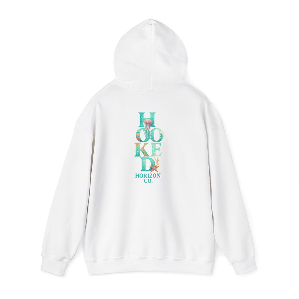 Neon Turtle Deep Drift Hooked Horizon Co. Unisex Heavy Blend™ Hooded Sweatshirt