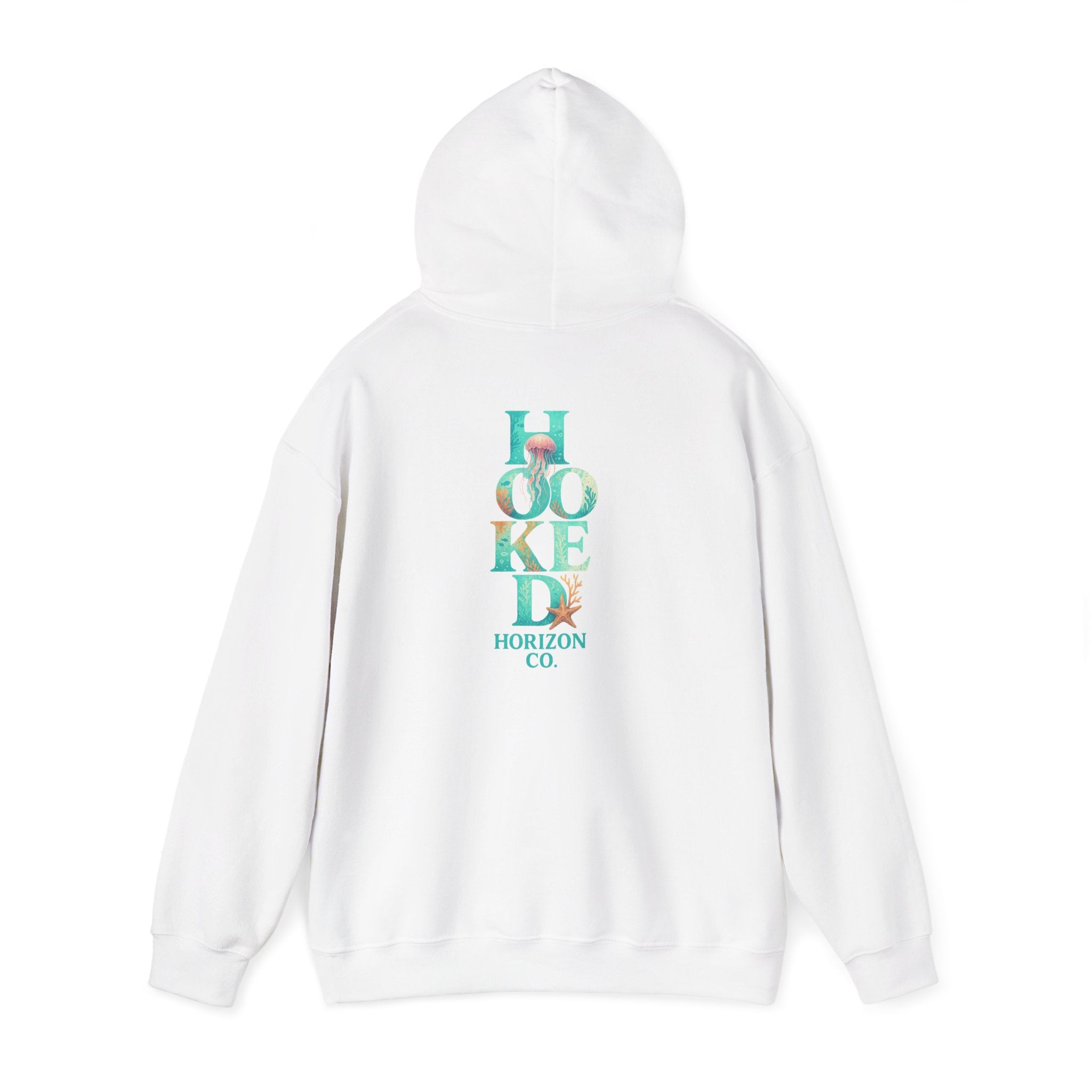 Neon Turtle Deep Drift Hooked Horizon Co. Unisex Heavy Blend™ Hooded Sweatshirt