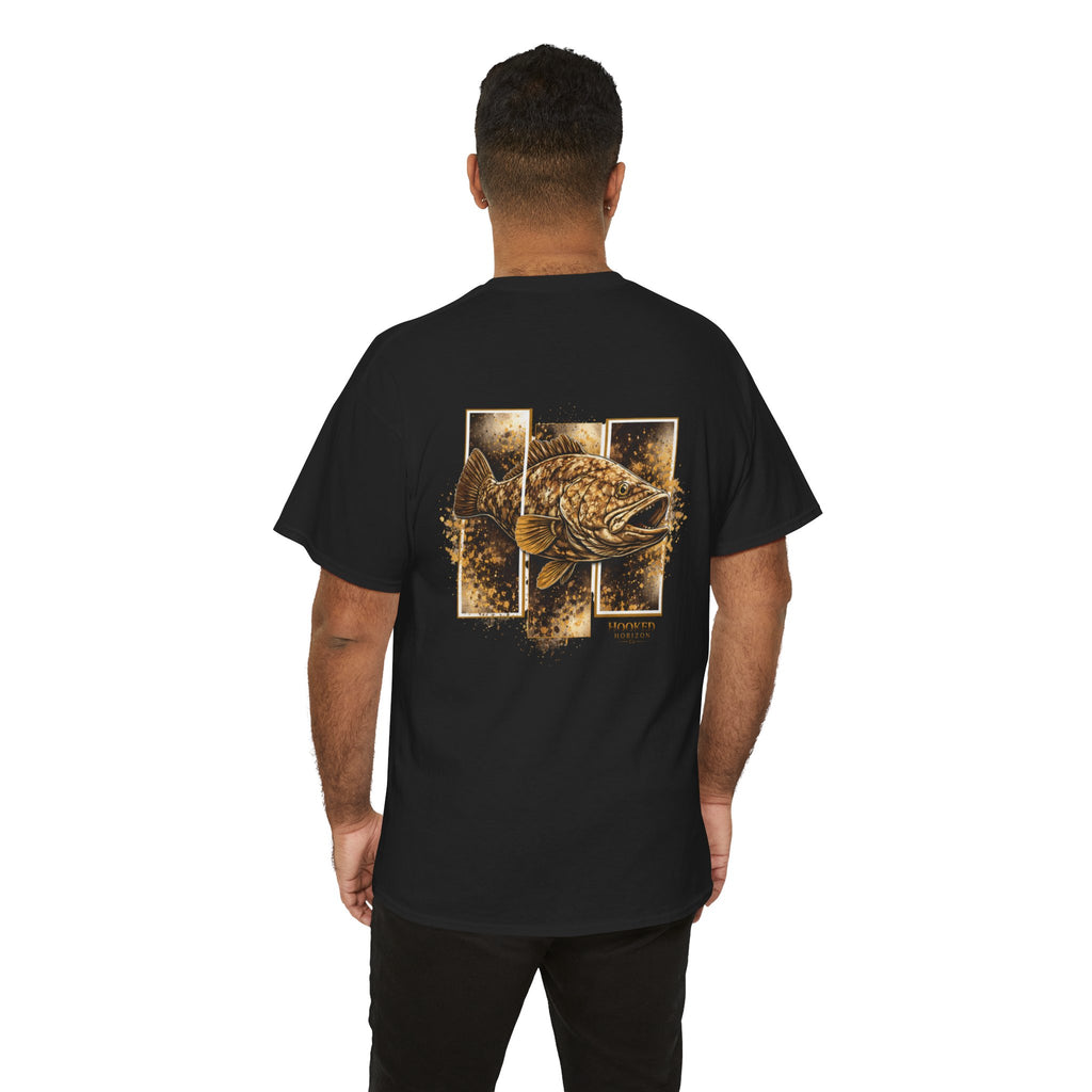 Grouper Hooked Horizon Co Tee—Ocean Graphic Tee — "Beloved" Ray Design