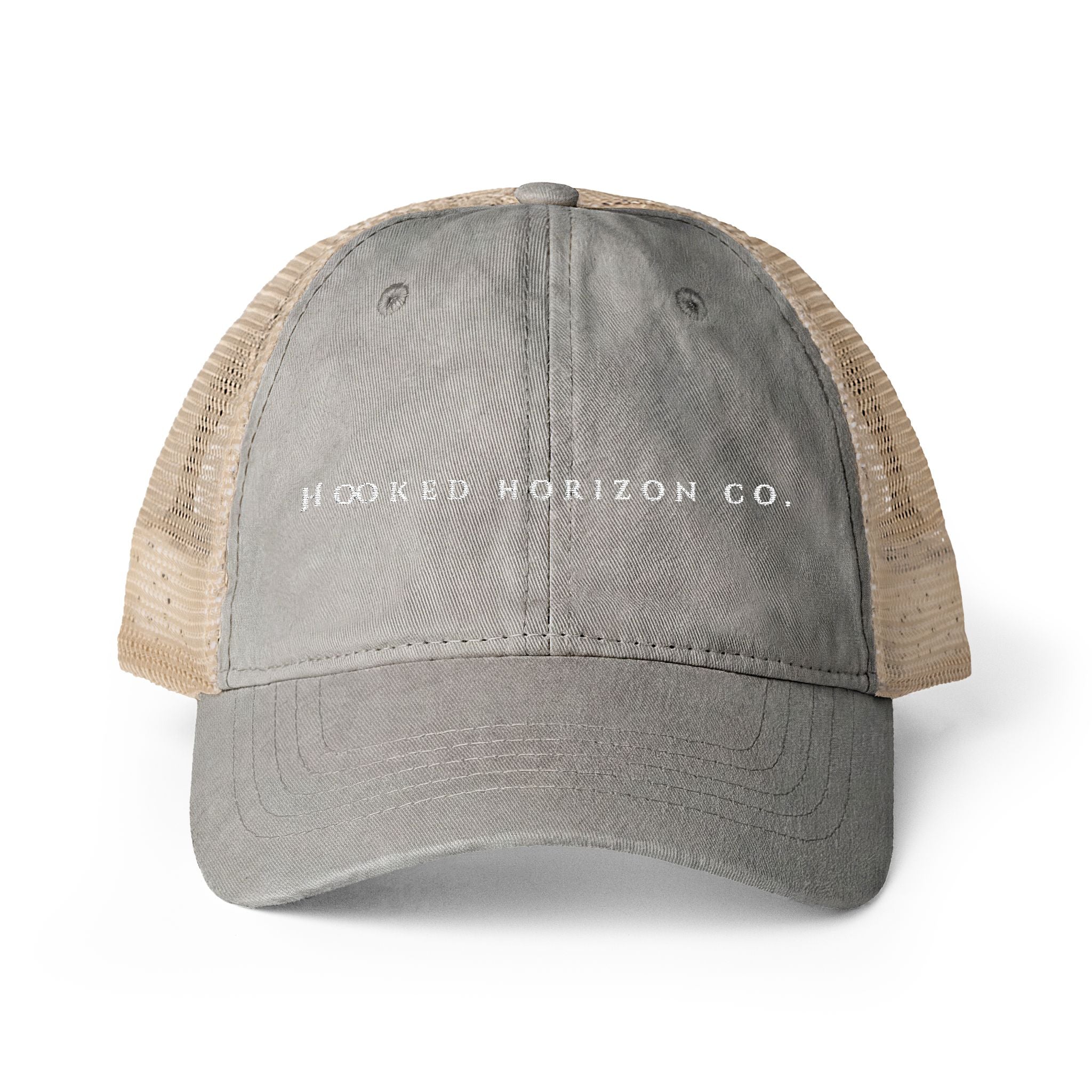 Hooked Horizon Co. —Women's Washed Mesh-Back Cap, Multiple Color Variations