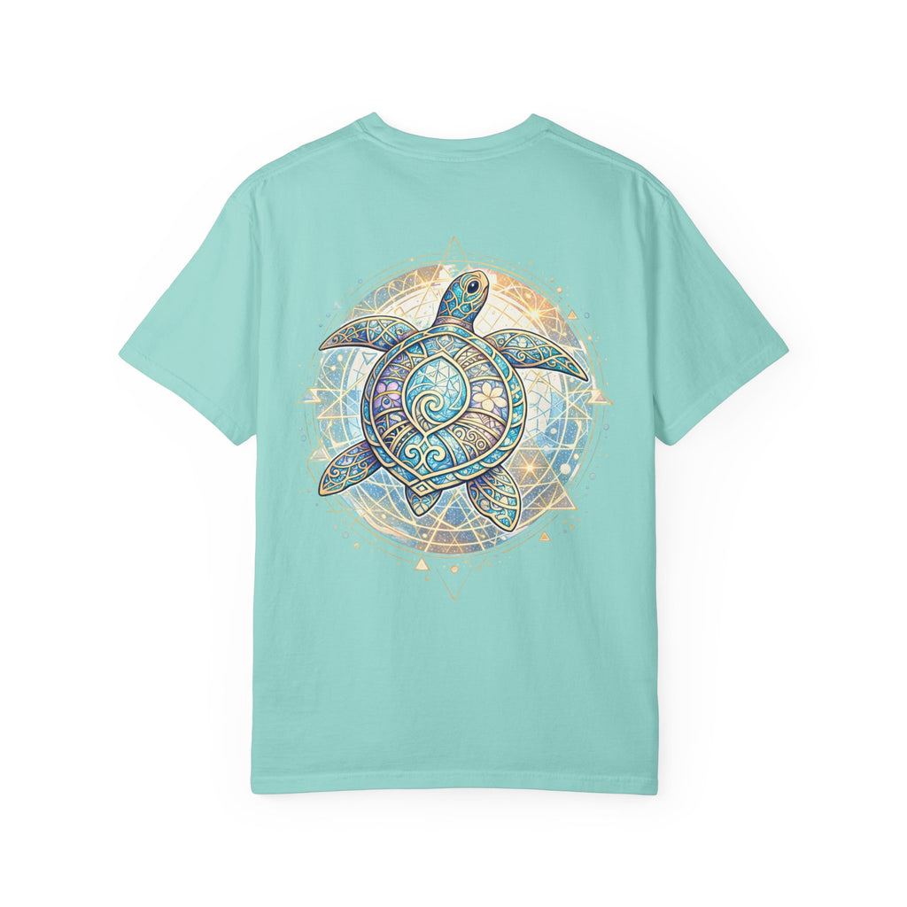 Turtle Geometric Inspiration T-Shirt - Hooked Horizon Co. Fishing Tee for Angler Lovers
