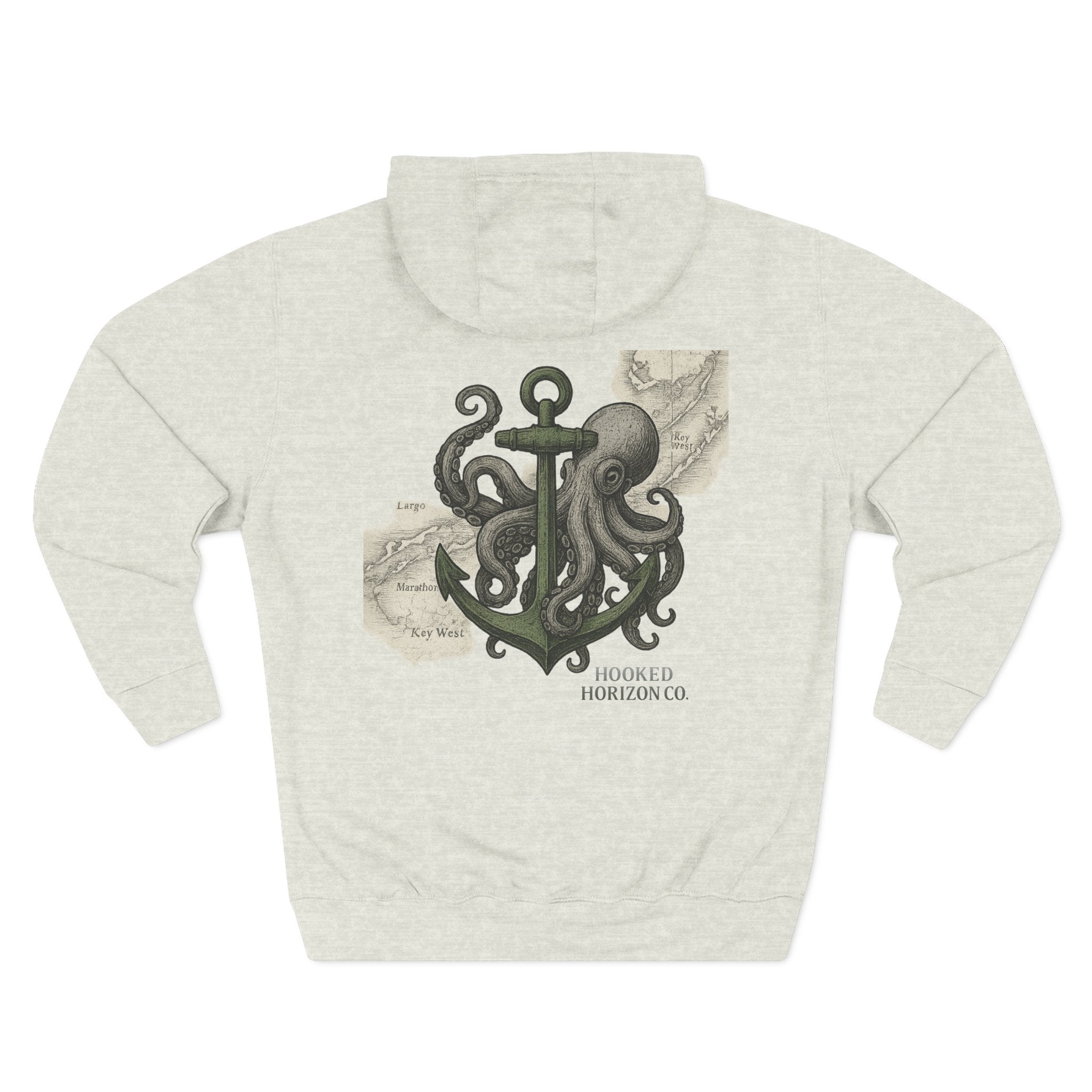 Octopus & Anchor Deep Drift — Hooked Horizon Co. Neon Fishing Hoodie – "Chase the Horizon, Hook the Legend" Graphic