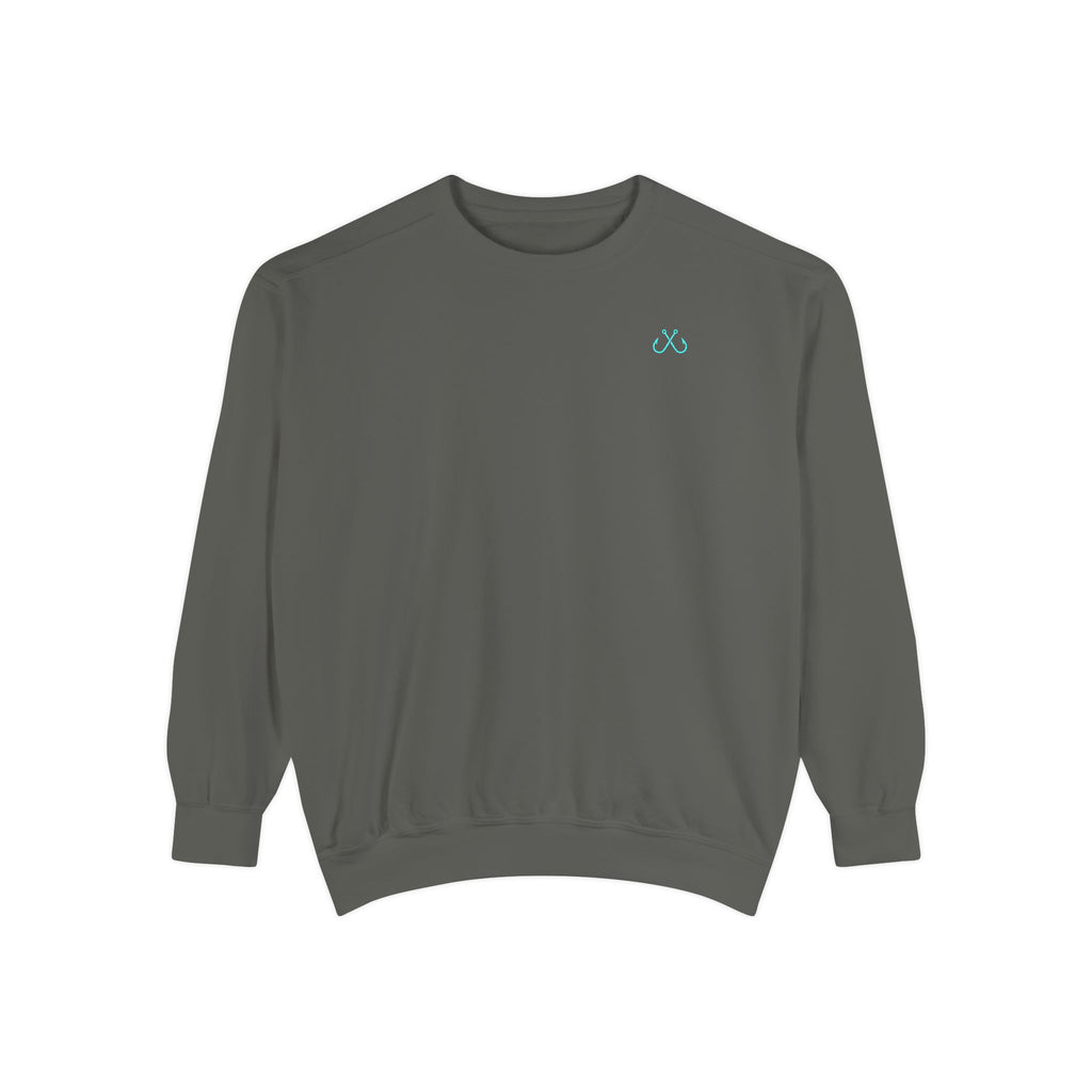 Vintage vibes Neon Tarpon Sweatshirt– Hooked Horizon Co. Ocean apparel, Gifts for Him & Her, Ocean Conservation, Soft Unisex Garment-Dyed Sweatshirt
