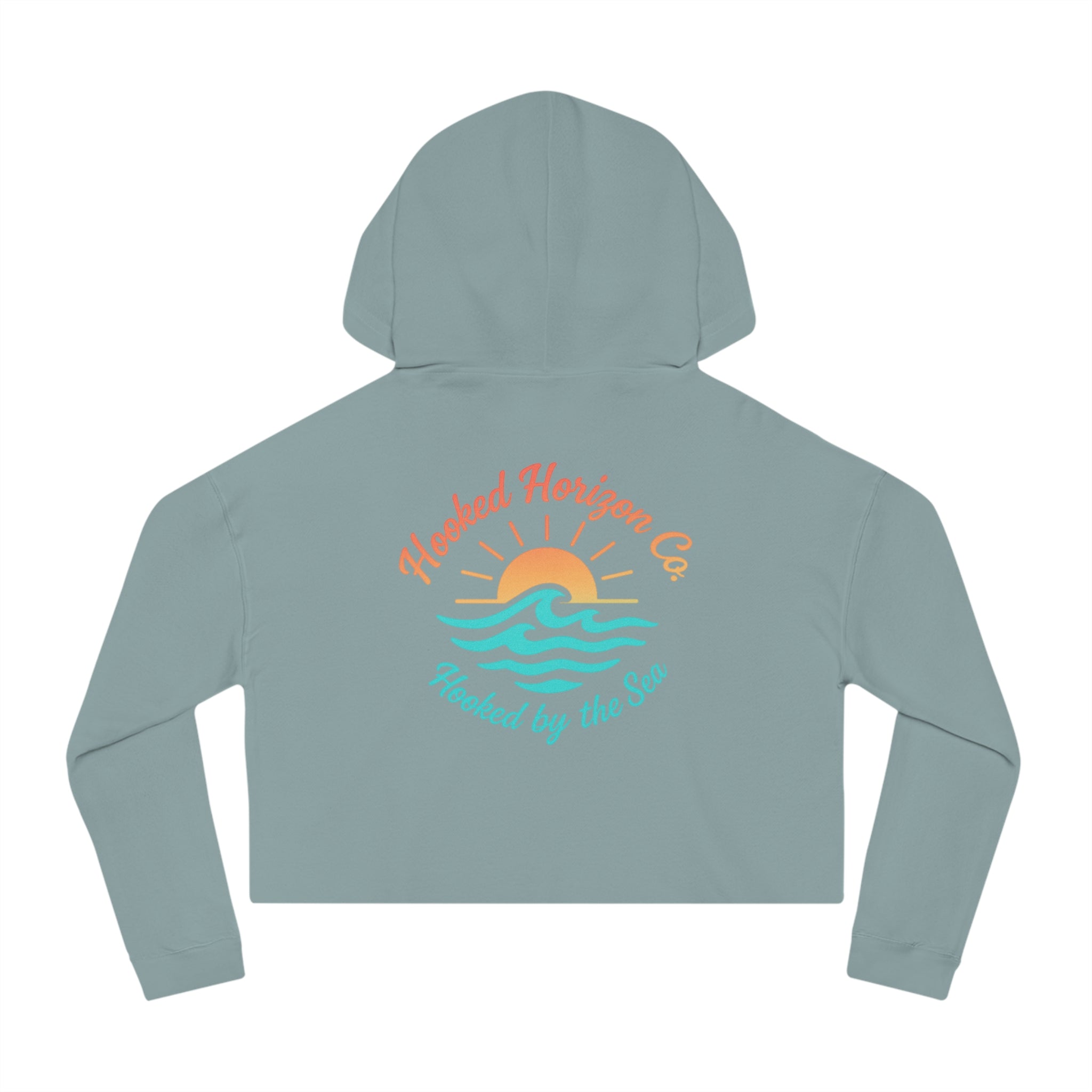 Wave & Sun Deep Drift– "Hooked By The Sea" Hooked Horizon Co. Unisex Hoodie for Ocean Lovers, Nautical Fashion, Cool Weather Gear, Everyday Comfort, Perfect Gift