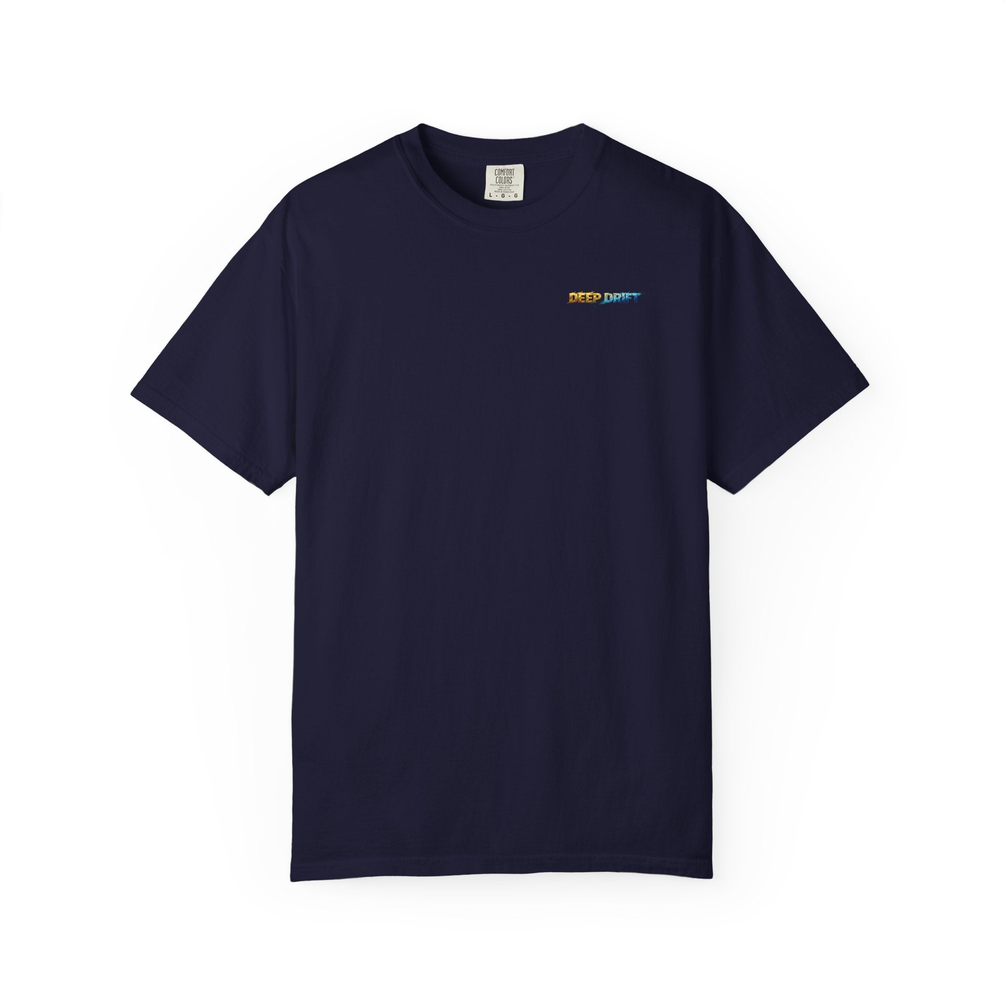 Gold & Blue Tarpon Hooked Horizon Co. — Deep Drift Fishing Graphicishing Tee for Angler Lovers, Shark Lovers, Ocean Tee
