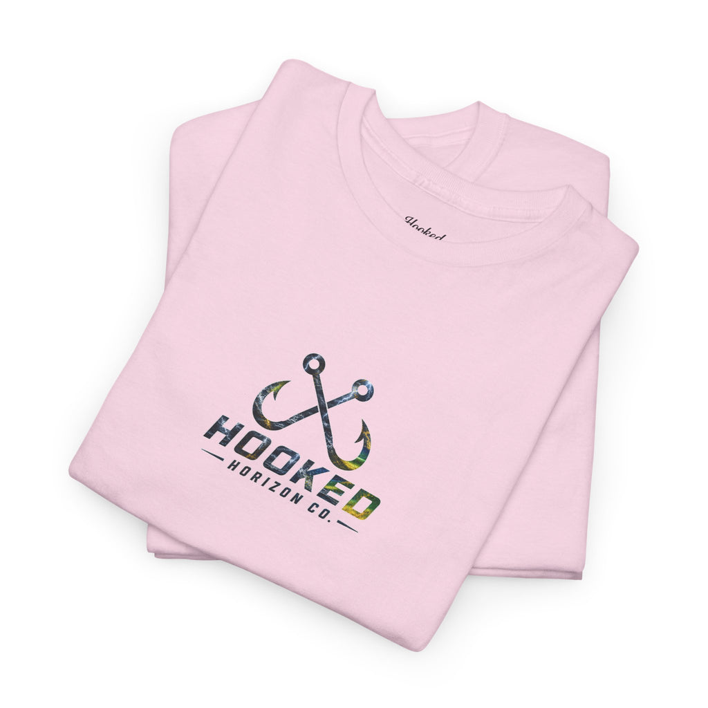 Mahi Mahi Hooked Horizon Co Tee—Ocean Graphic Tee — "Beloved" Ray Design