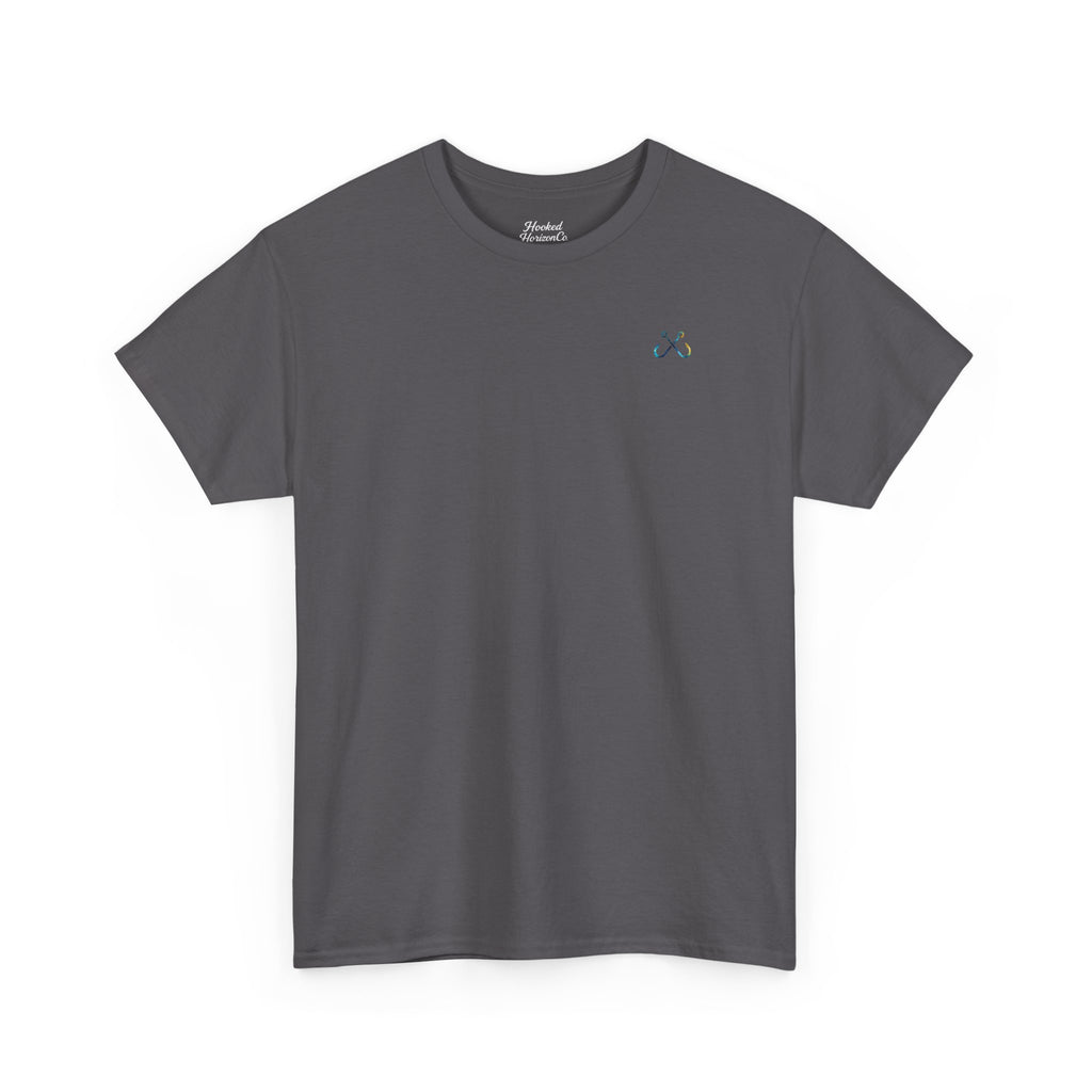 Bull Shark Hooked Horizon Co Tee—Ocean Graphic Tee — "Beloved" Ray Design