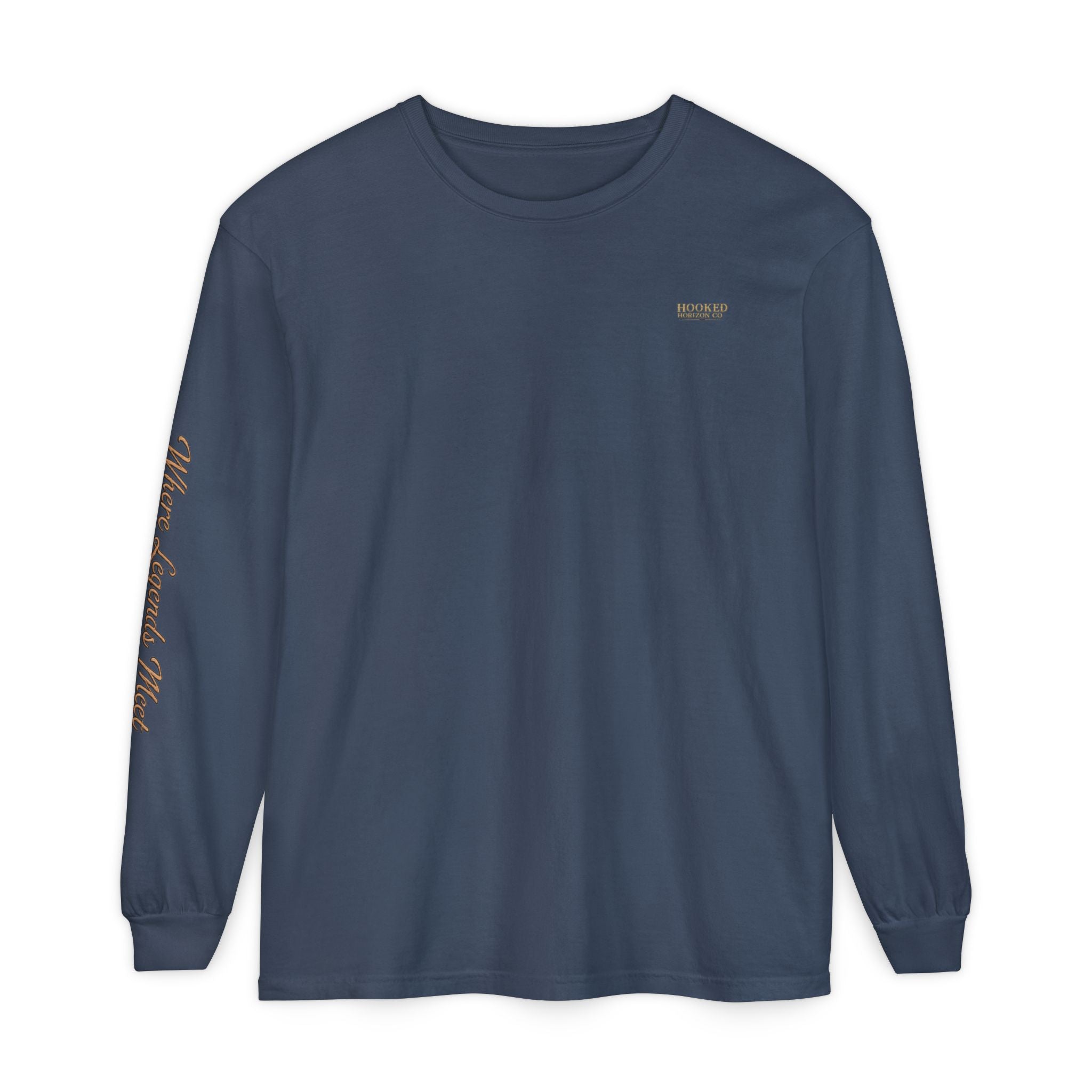 Compass Long Sleeve T-Shirt, Ocean Adventure Apparel, Boat Trip Shirt, Coastal Style, Gift for Fishermen