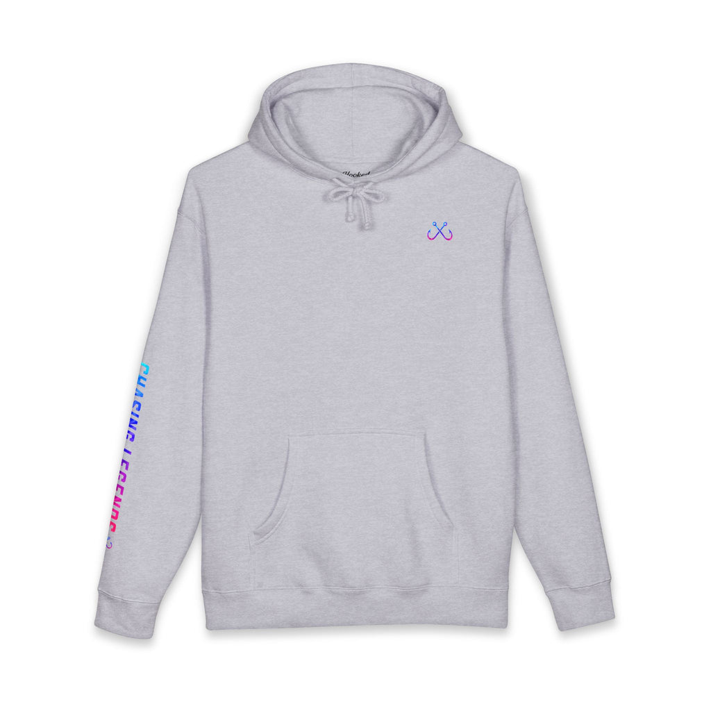 Lion Fish Hoodie Hooked Horizon Co. — Fishing Back Graphic Hoodie, Multiple Color Variations