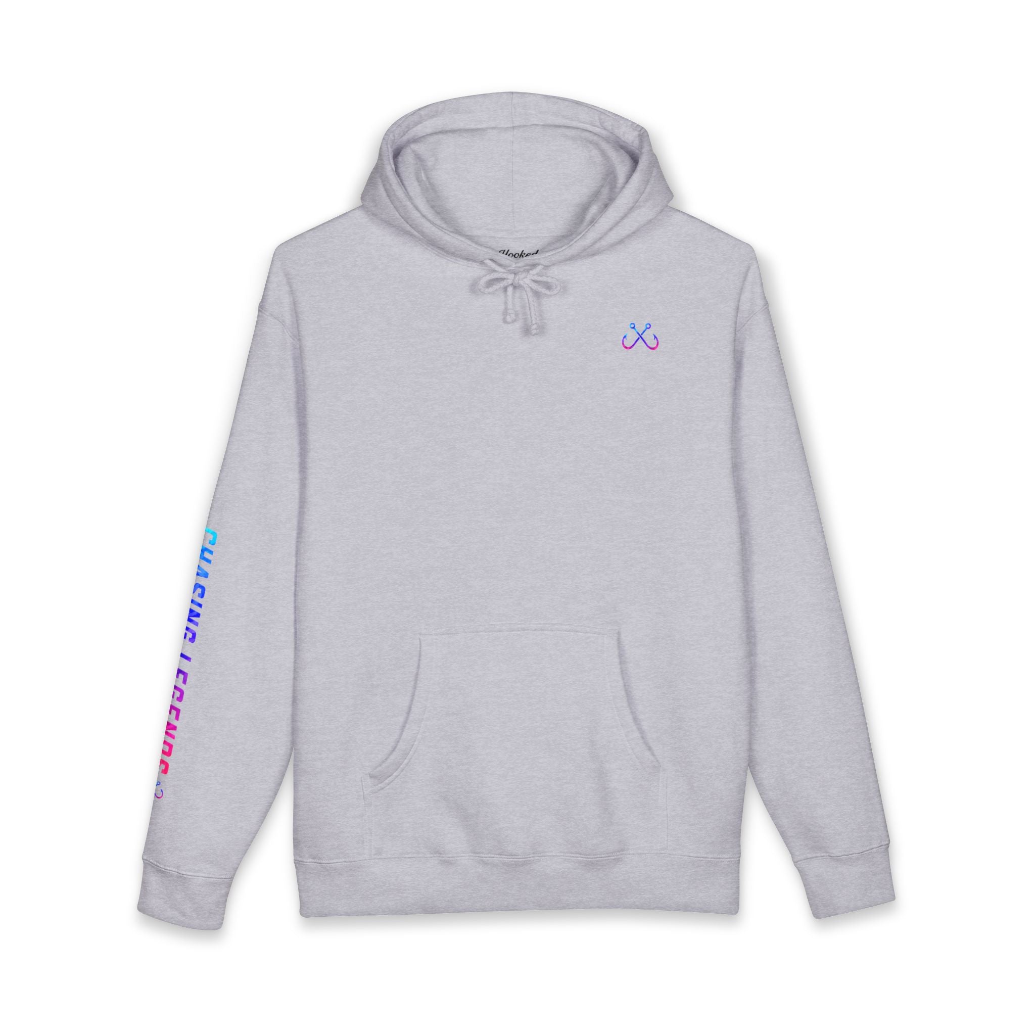 Lion Fish Hoodie Hooked Horizon Co. — Fishing Back Graphic Hoodie, Multiple Color Variations