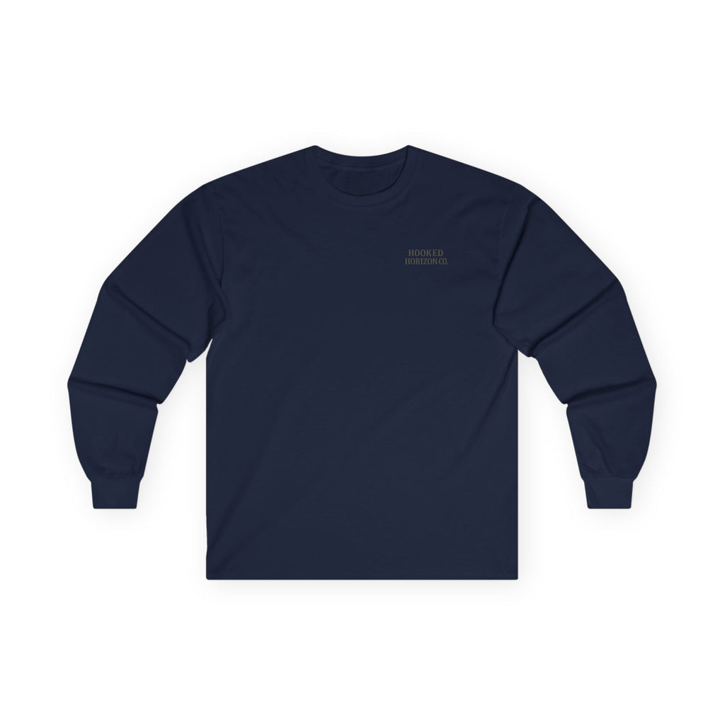 Octopus & Anchor Long Sleeve Tee, Unisex Cotton Shirt, Nautical Gift, Beachwear, Casual Outfit, Ocean Lover Apparel