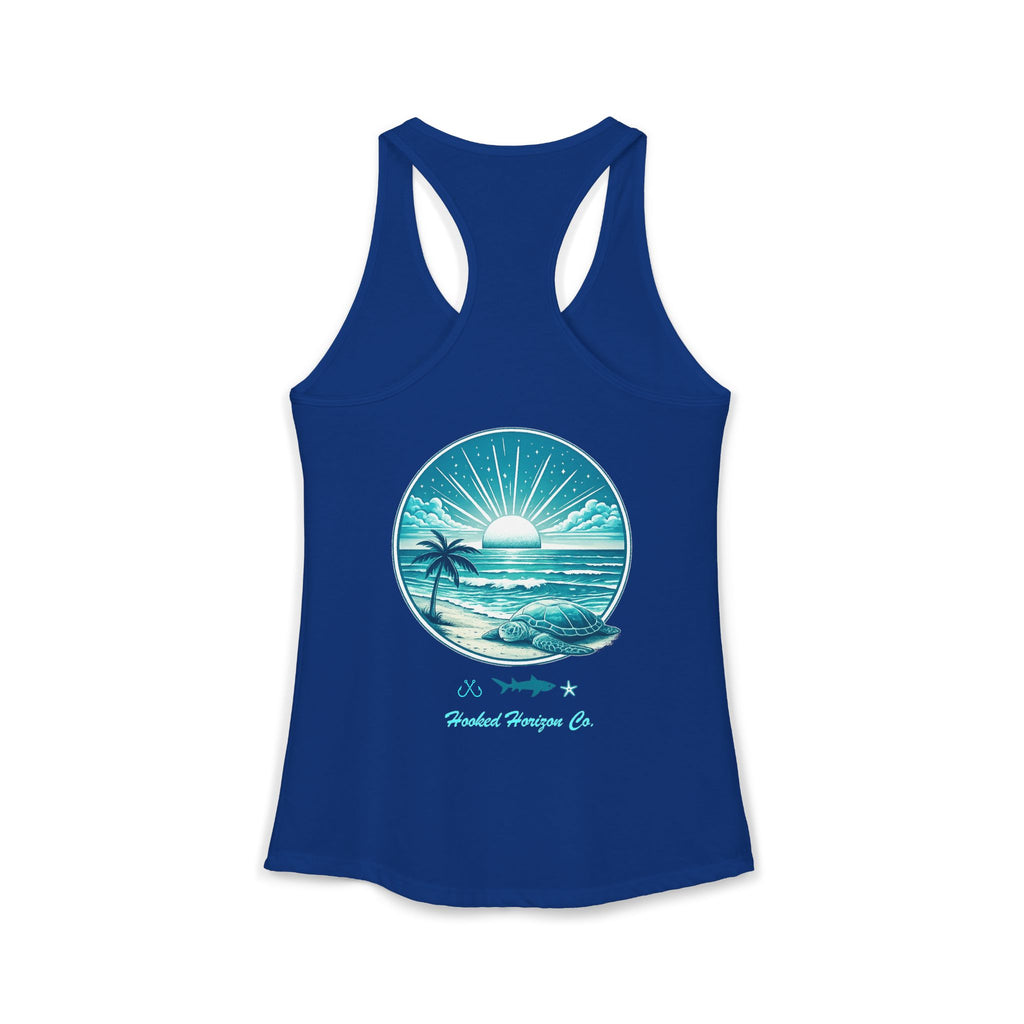 Sea Turtle & Sunset– Hooked Horizon Co. Gifts for Ocean Lovers, Nautical Fashion, Everyday Comfort, Perfect Gift for Her