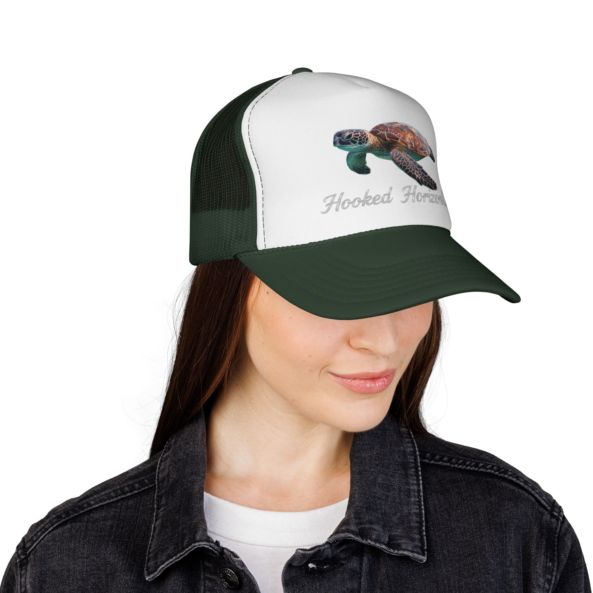Sea Turtle Trucker Cap — Fishing & Beach Hat