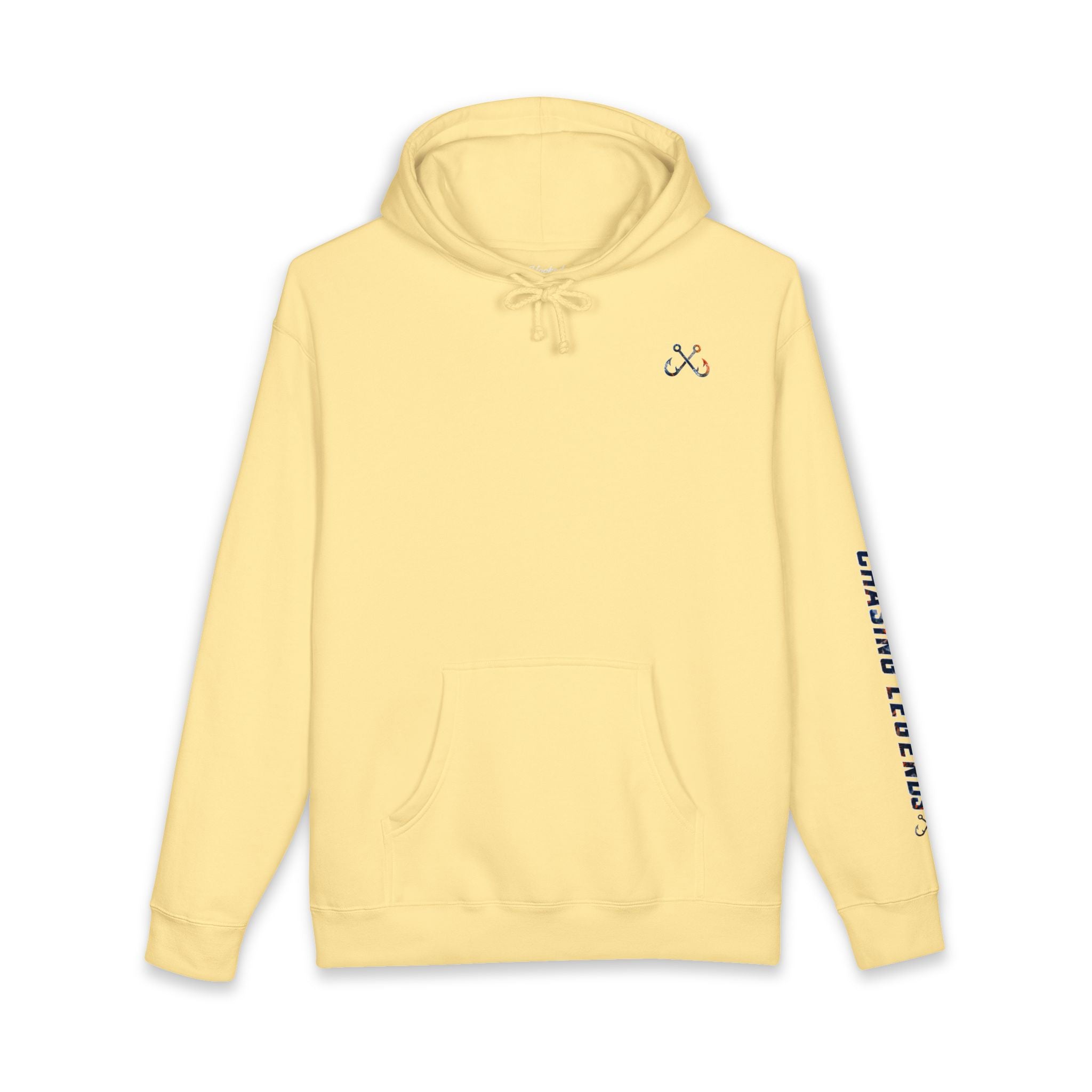 Hammer Head Hoodie Hooked Horizon Co. — Fishing Back Graphic Hoodie, Multiple Color Variations