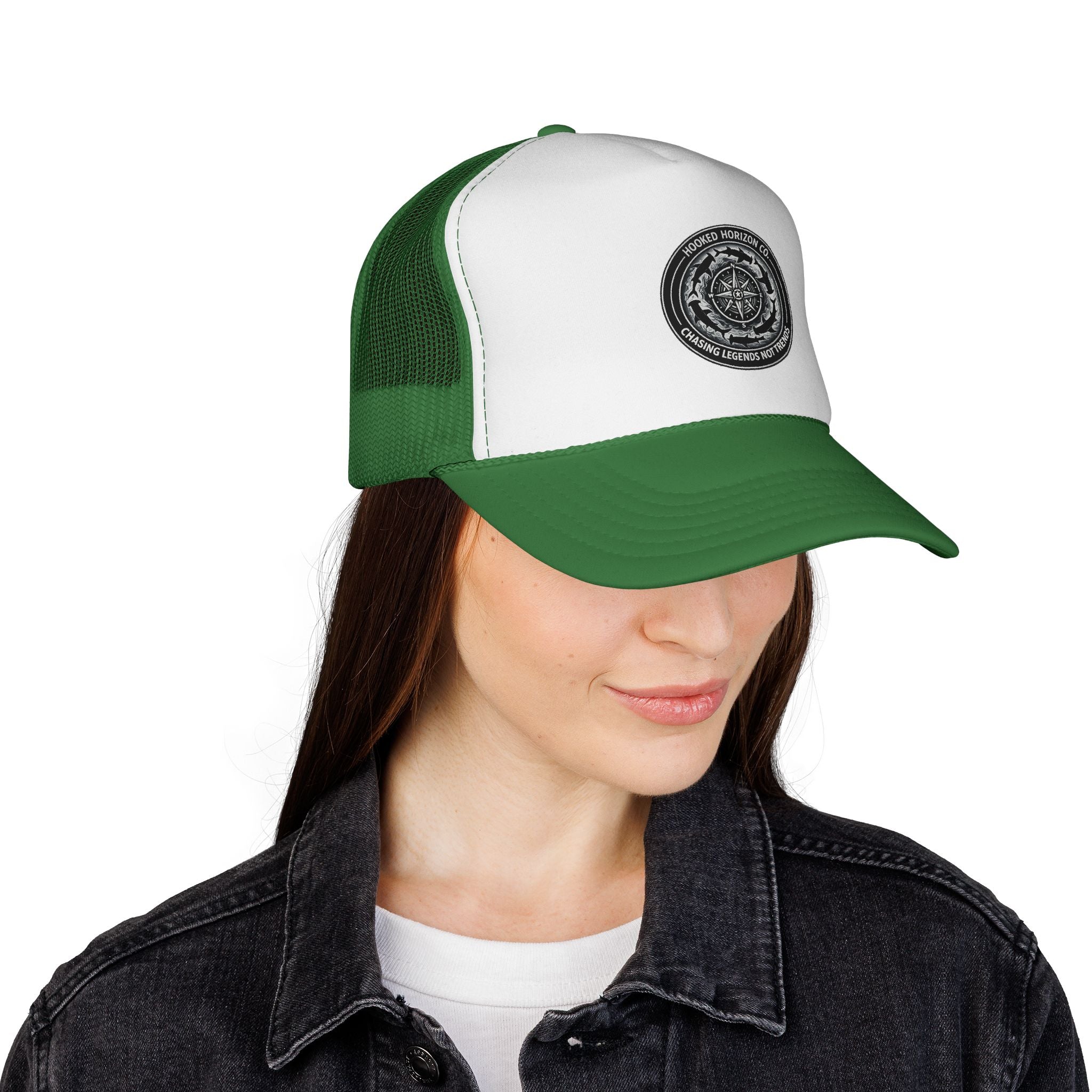Chasing Legends Not Trends Trucker Cap — Fishing & Beach Hat